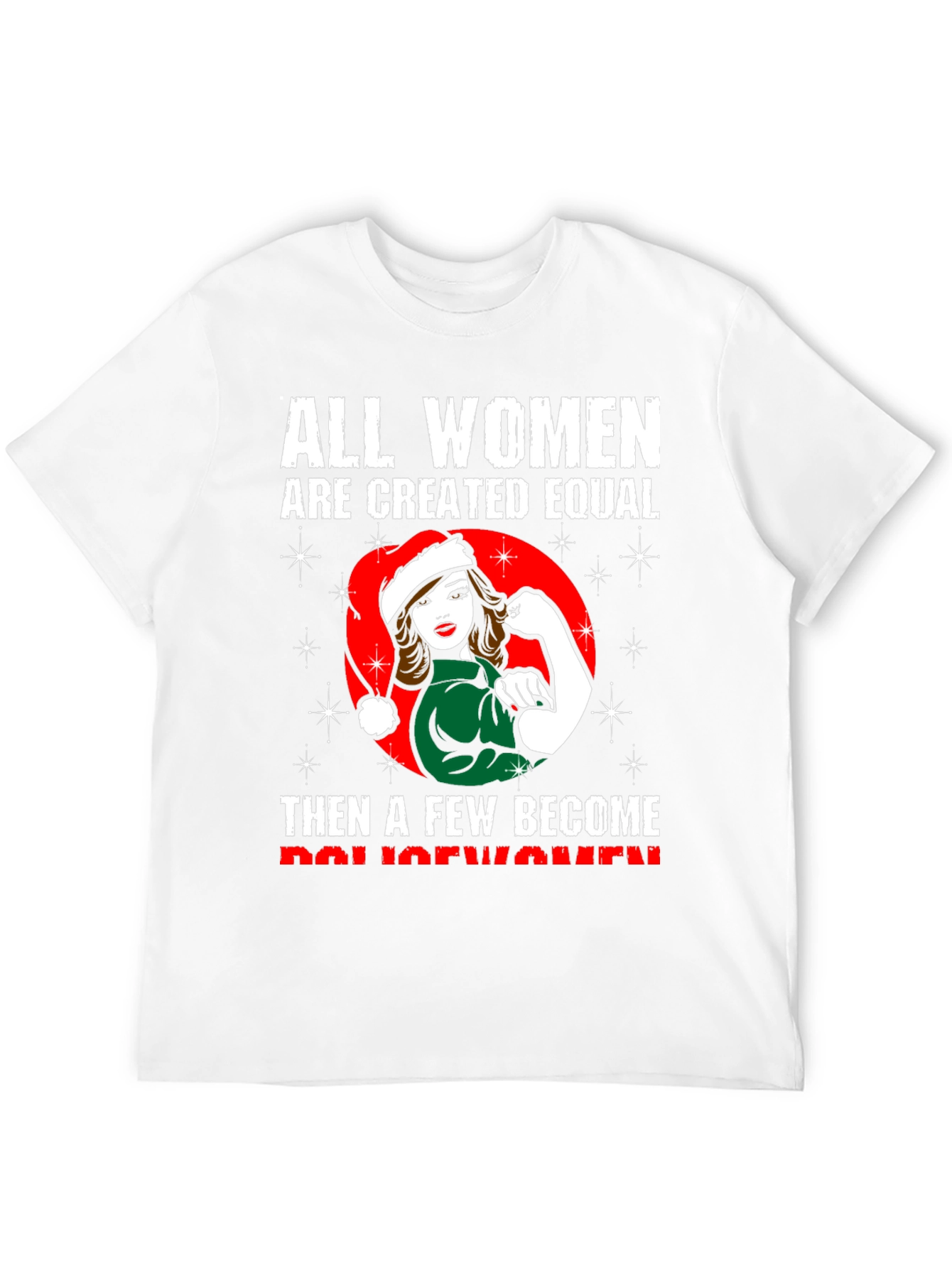 Empowered Policewomen Christmas T-Shirt