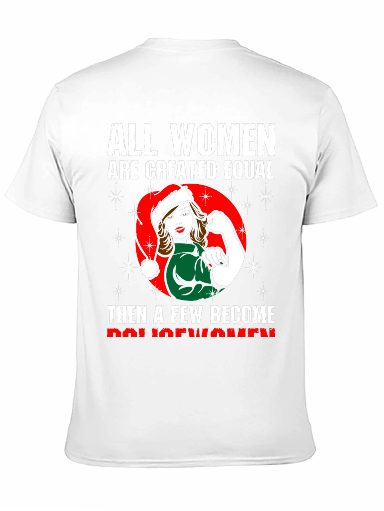 Empowered Policewomen Christmas T-Shirt