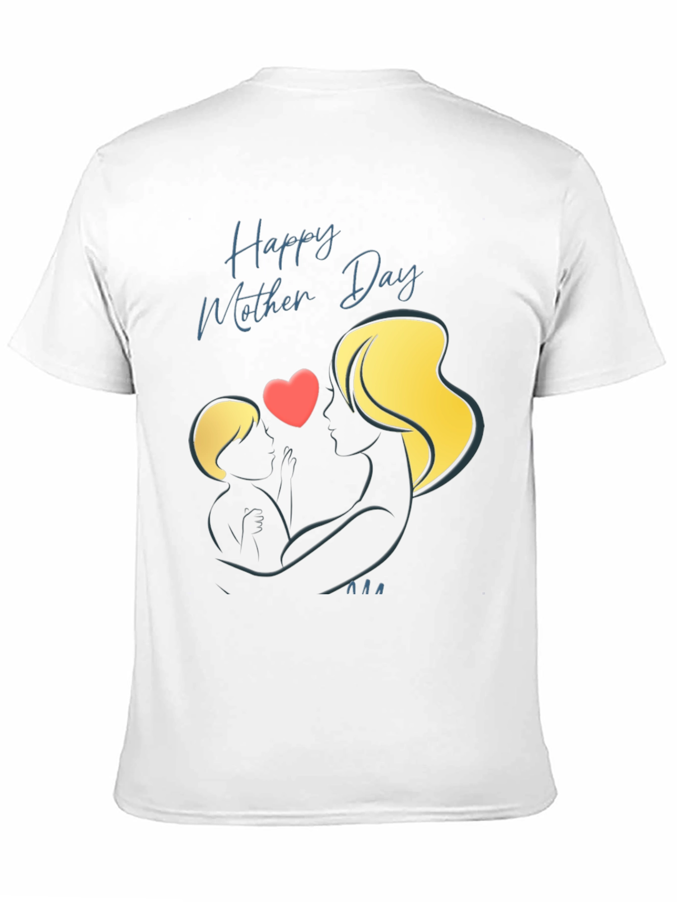 Mothers Day Black T-Shirt - Love and Family
