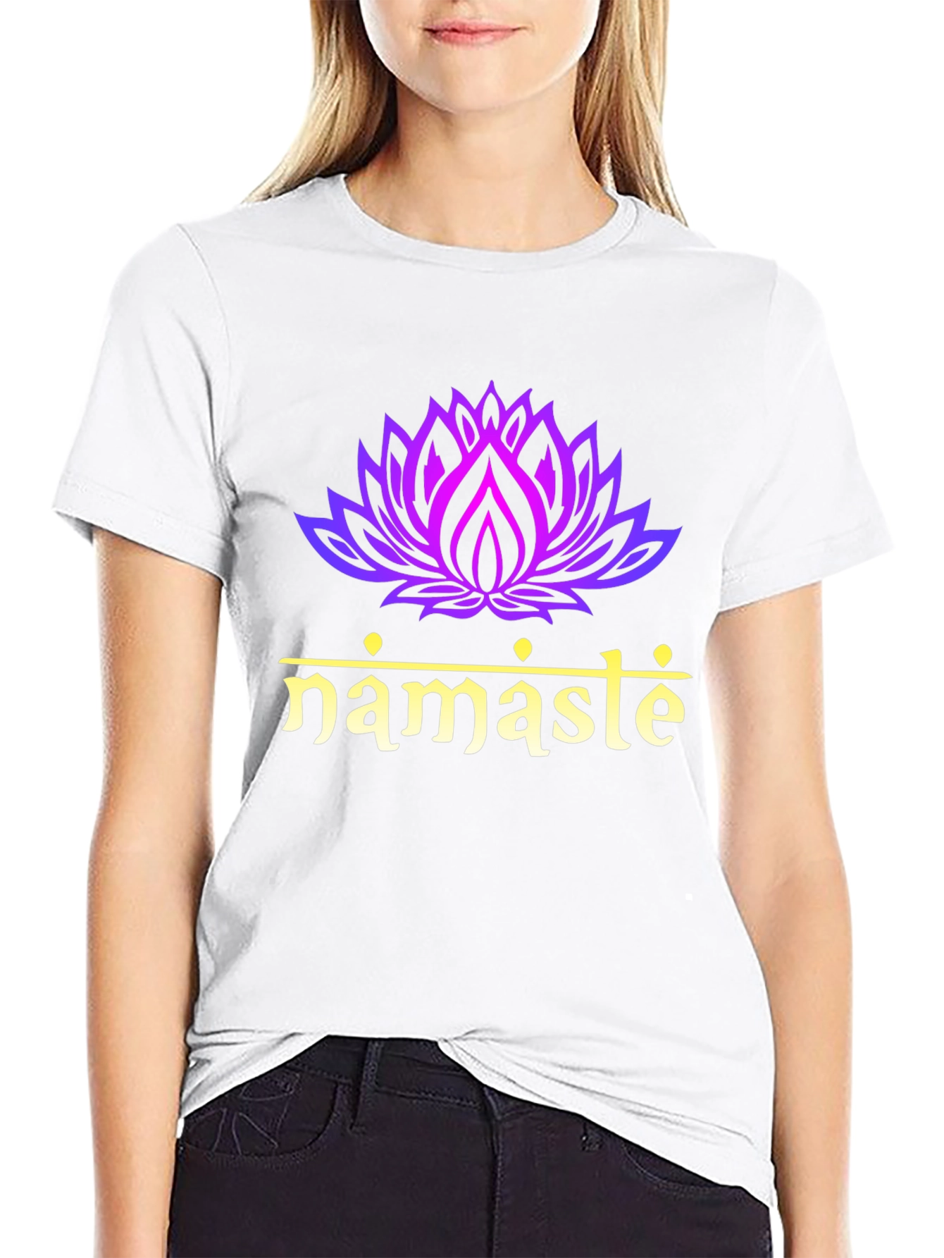 Namaste Lotus Flower T-Shirt - Spiritual Tee