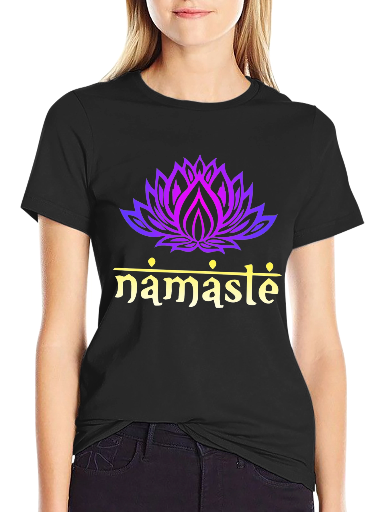 Namaste Lotus Flower T-Shirt - Spiritual Tee