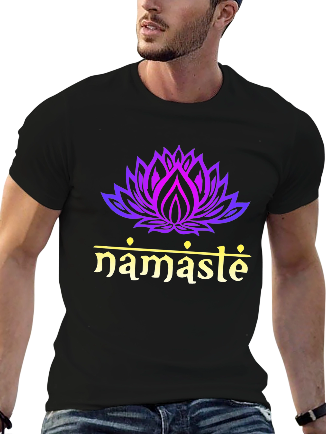 Namaste Lotus Flower T-Shirt - Spiritual Tee