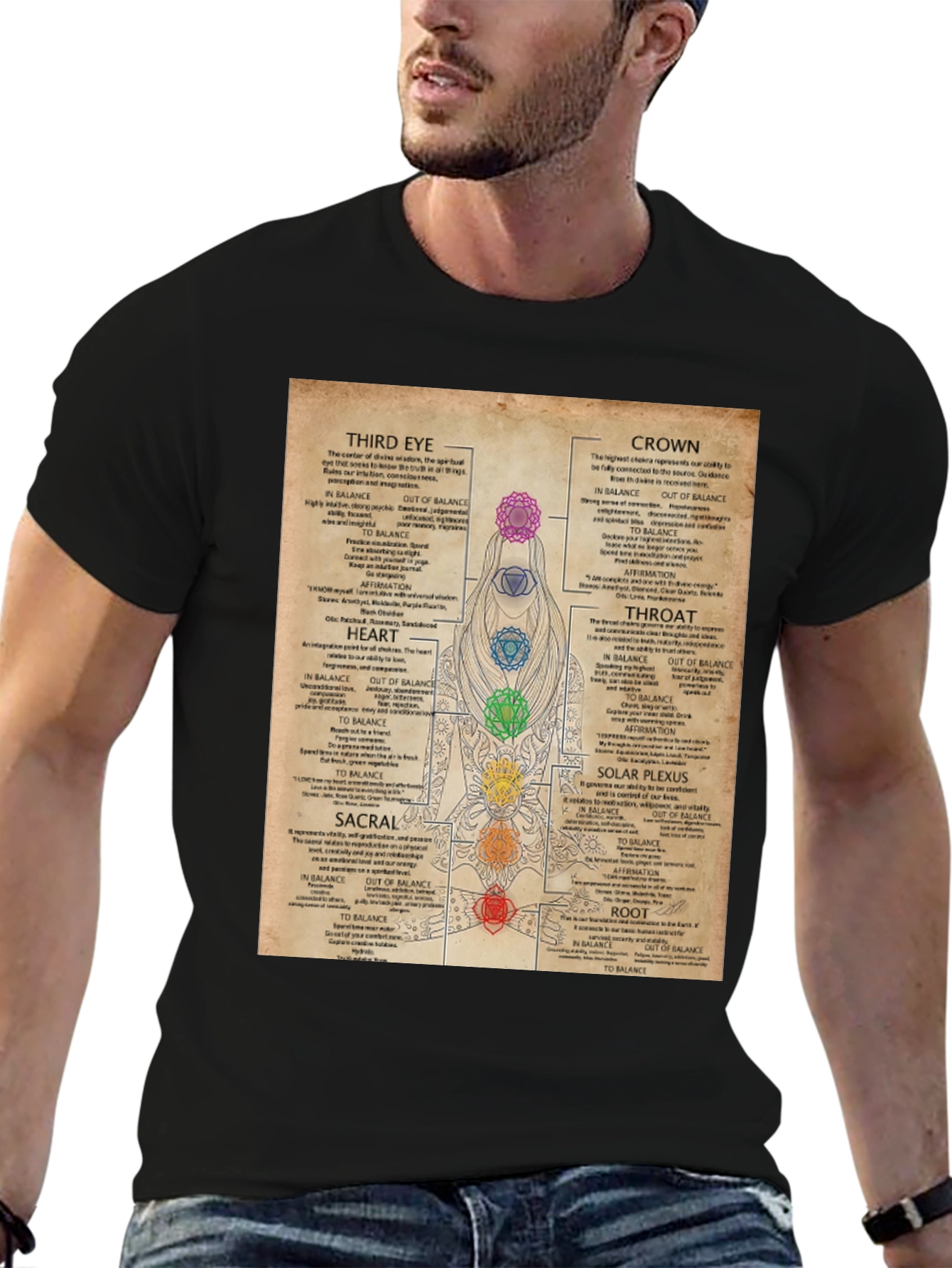 Chakra System T-Shirt | Spiritual Gift