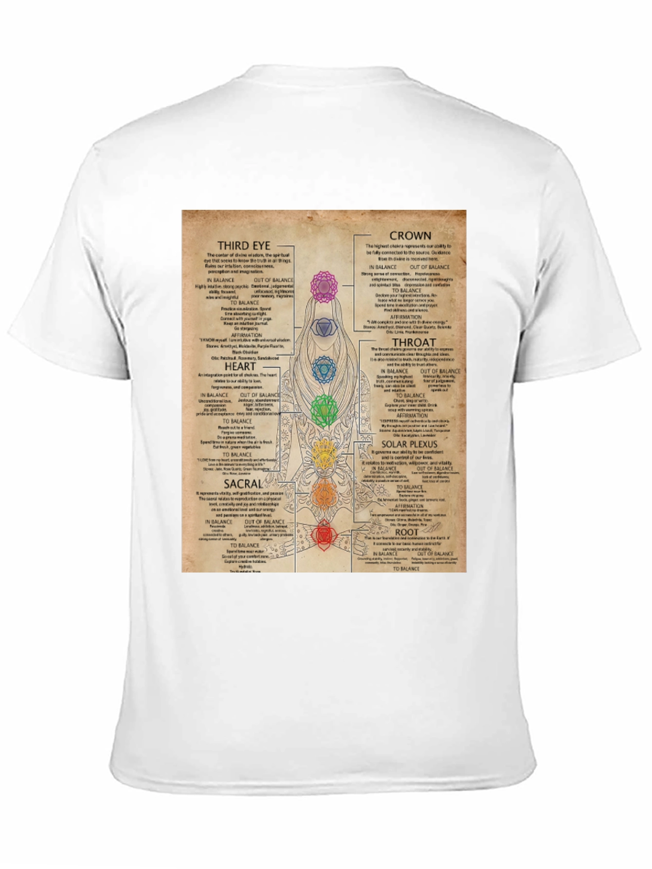 Chakra System T-Shirt | Spiritual Gift
