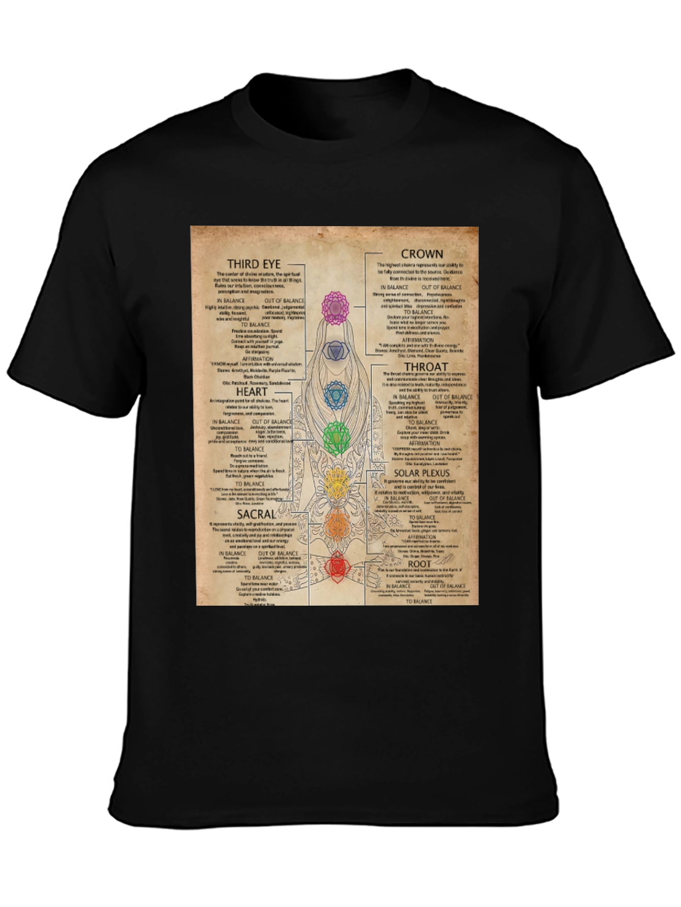 Chakra System T-Shirt | Spiritual Gift