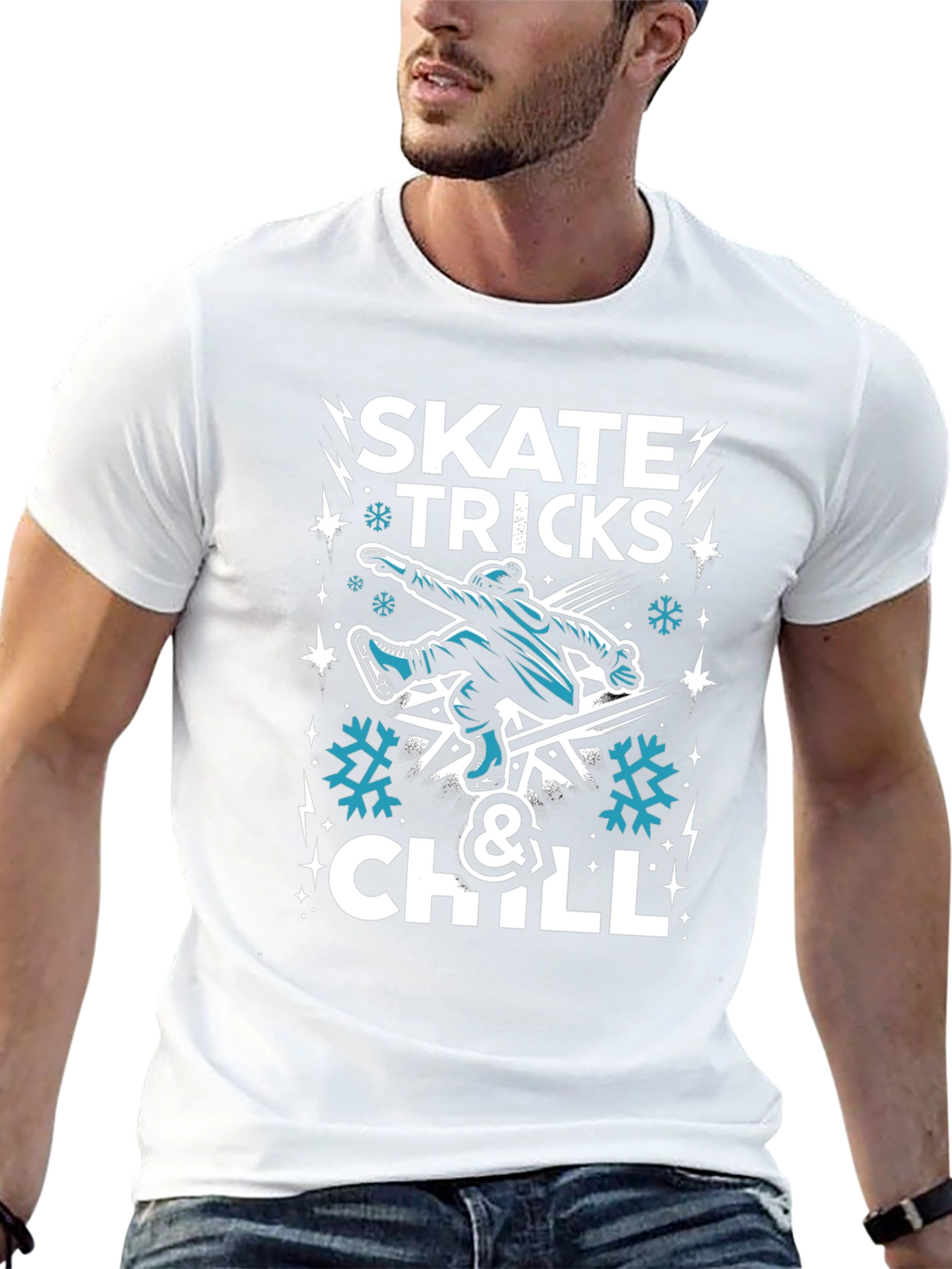 Skate Tricks & Chill Graphic T-Shirt