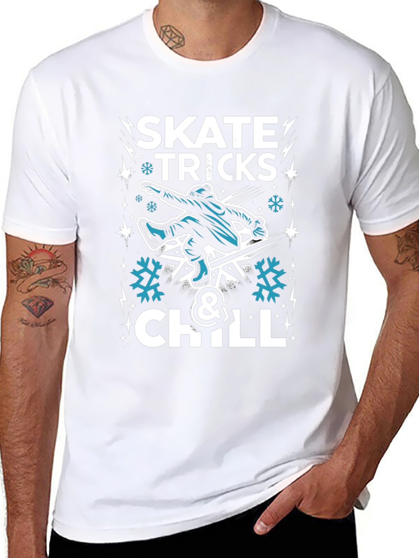 Skate Tricks & Chill Graphic T-Shirt