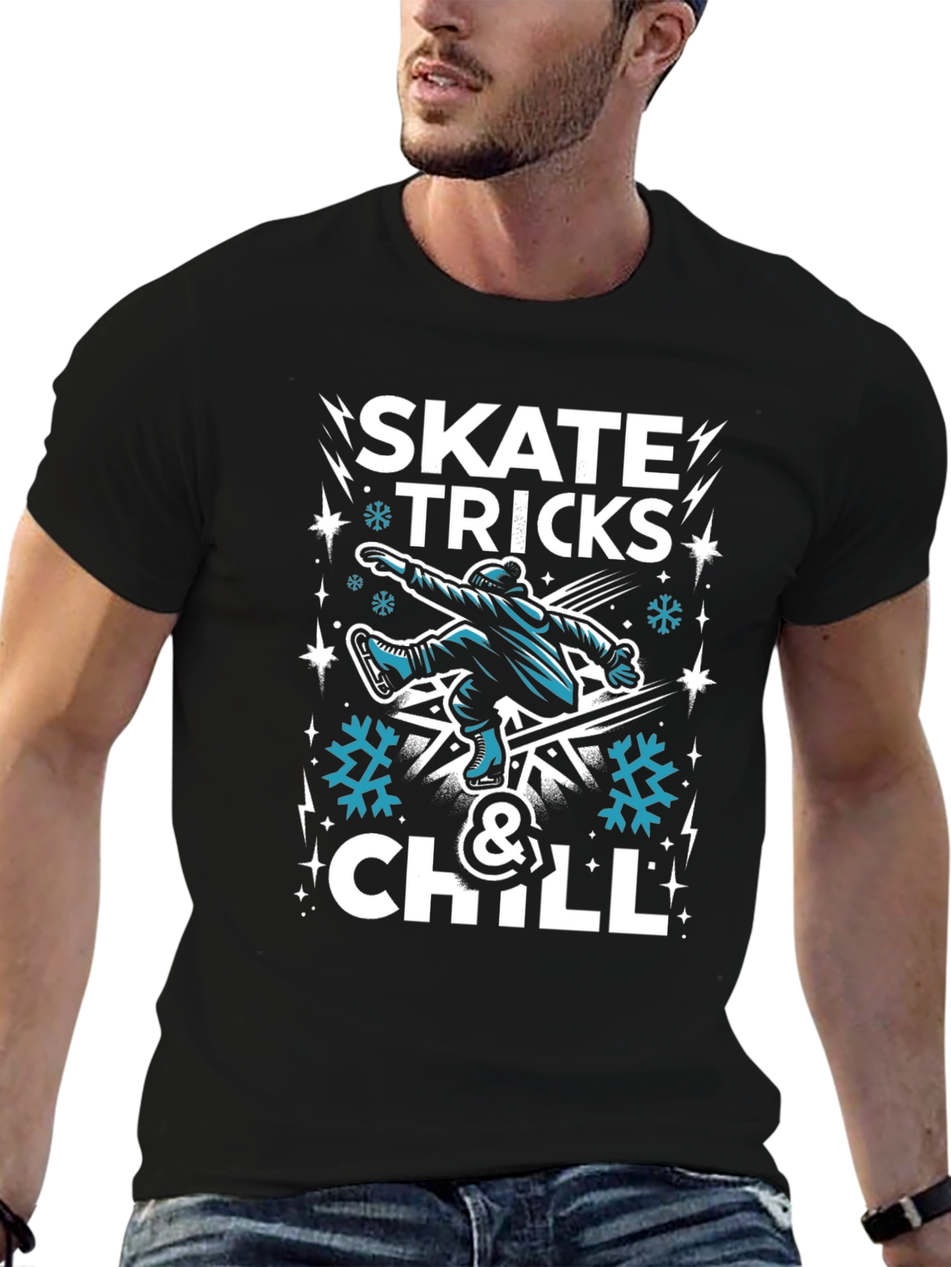 Skate Tricks & Chill Graphic T-Shirt