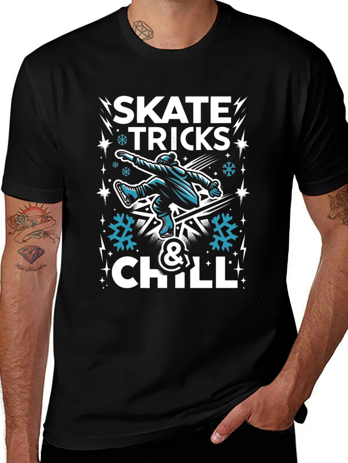 Skate Tricks & Chill Graphic T-Shirt