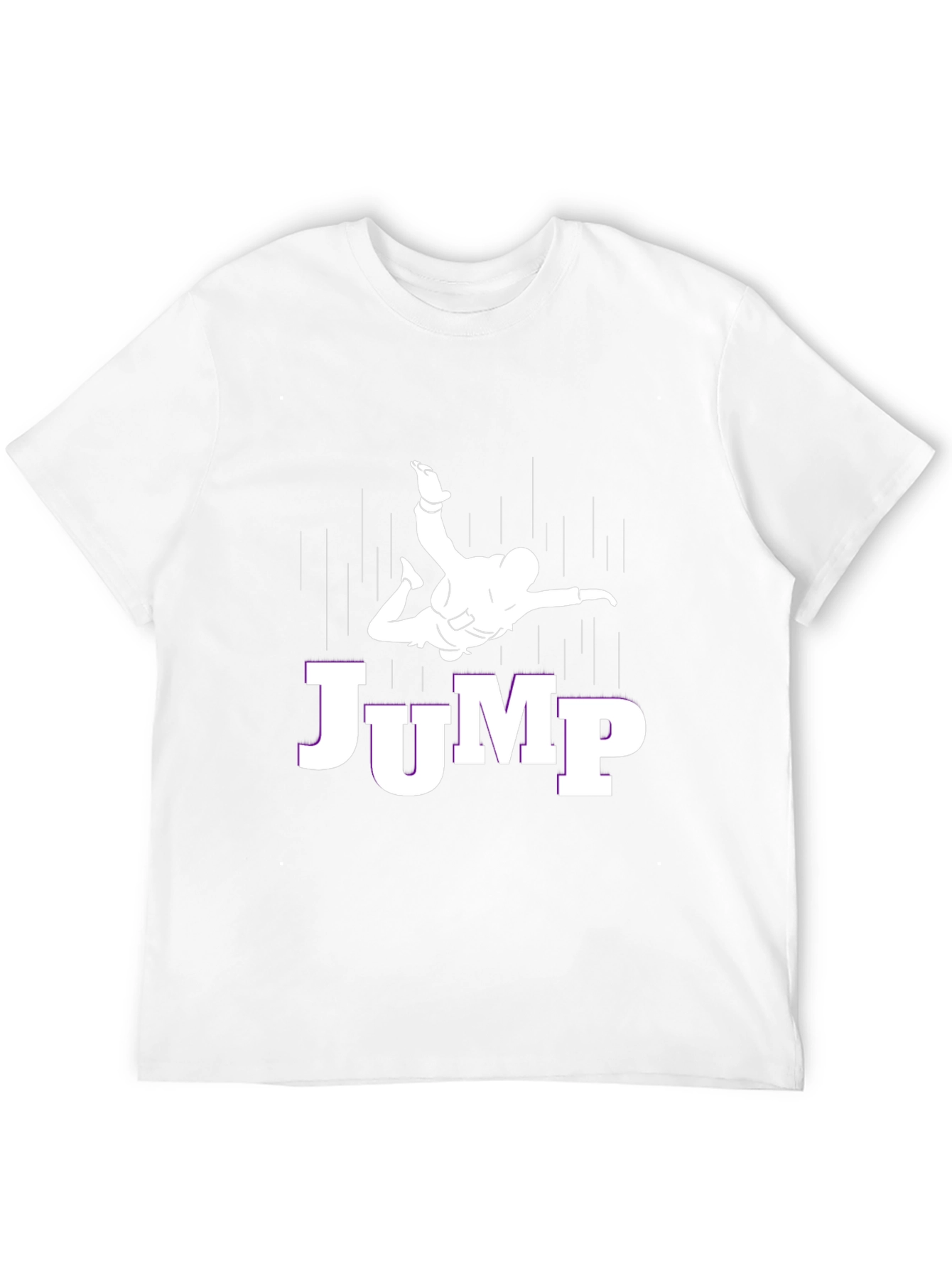 JUMP Skydiver Graphic Tee - Black Cotton T-Shirt