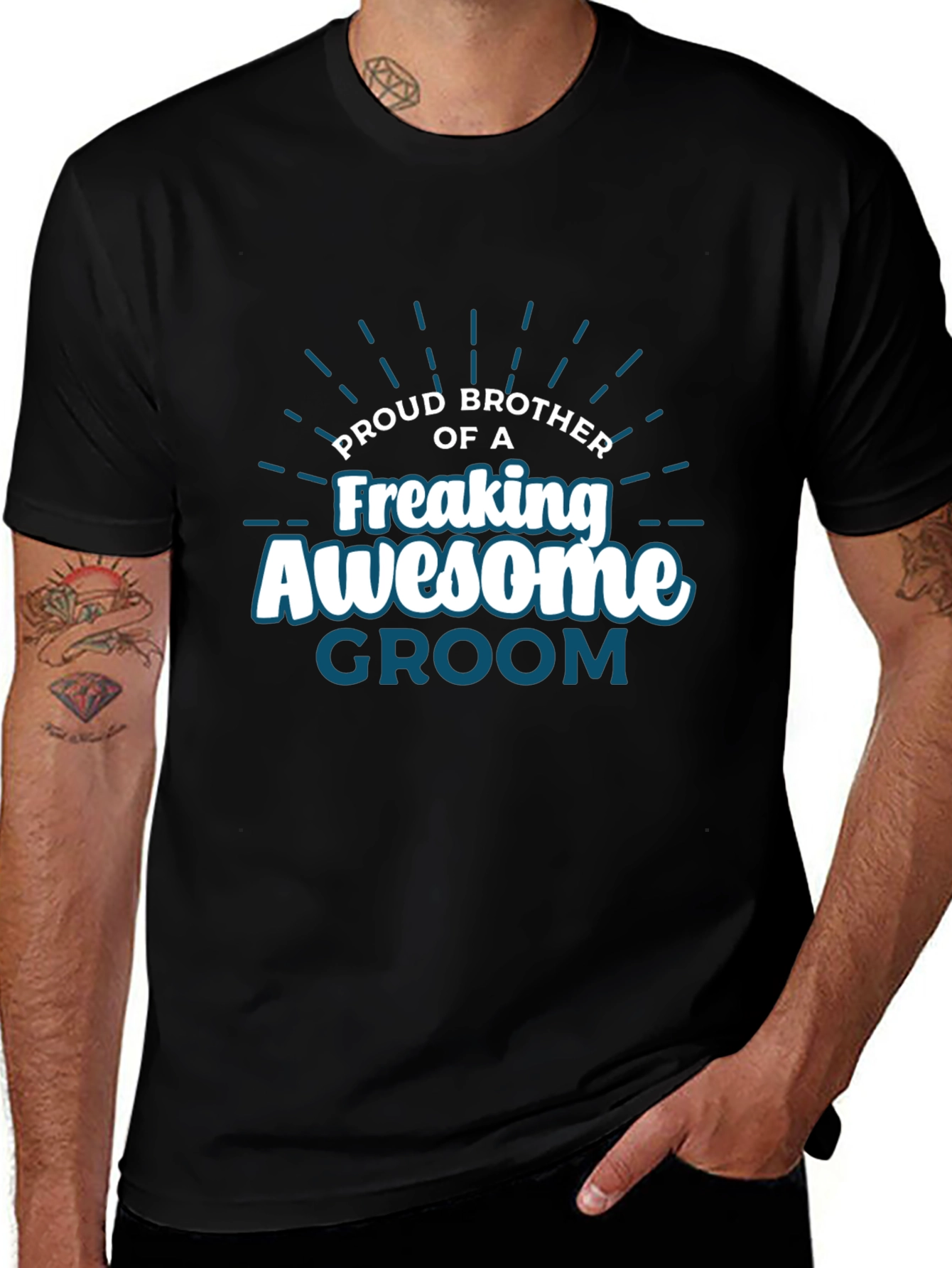 Proud Brother of Freaking Awesome Groom T-Shirt
