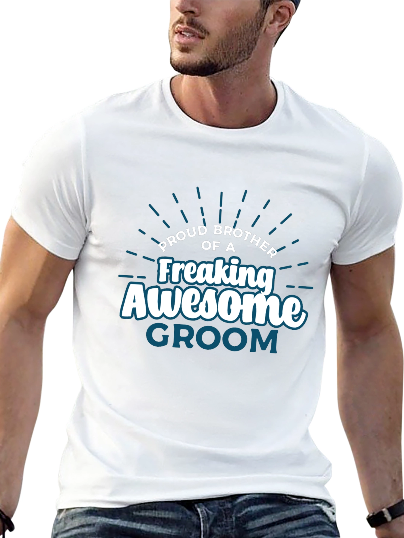 Proud Brother of Freaking Awesome Groom T-Shirt