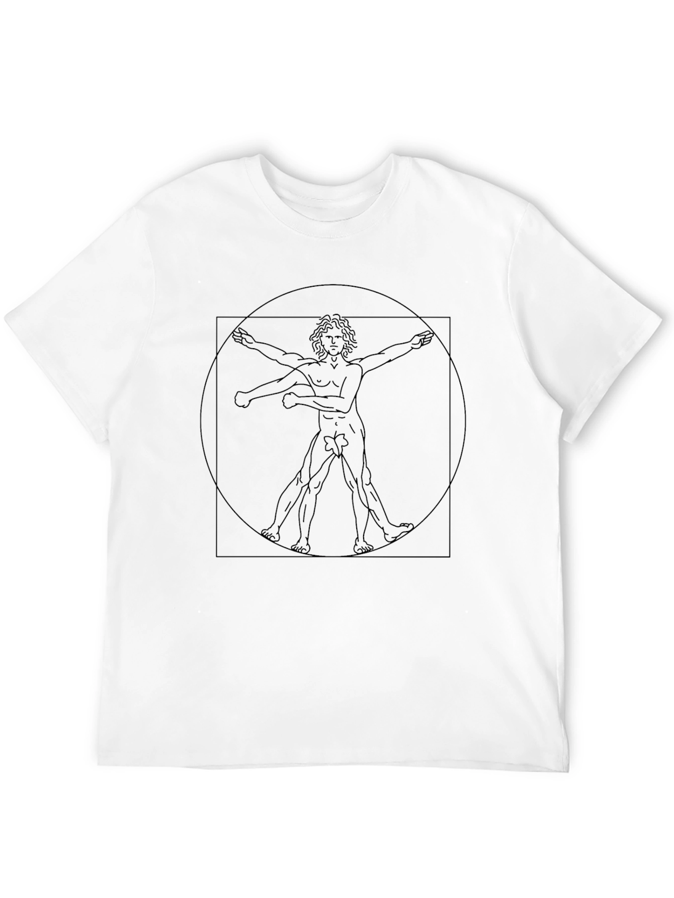 Vitruvian Man T-Shirt - Da Vinci Design