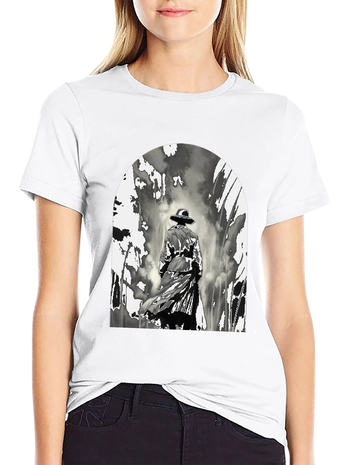 Noir Detective Graphic T-Shirt