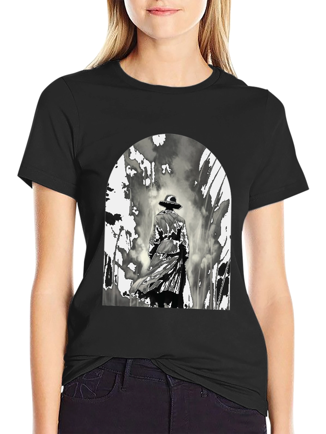 Noir Detective Graphic T-Shirt