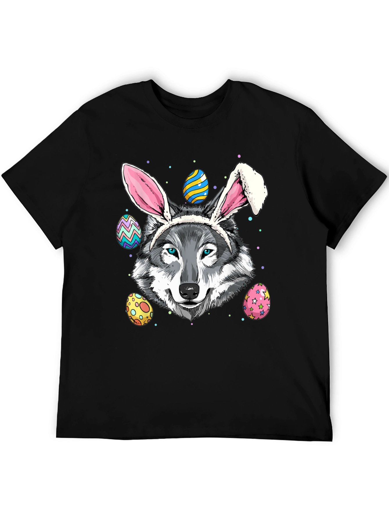 Easter Wolf T-Shirt Funny Easter Egg T-Shirt