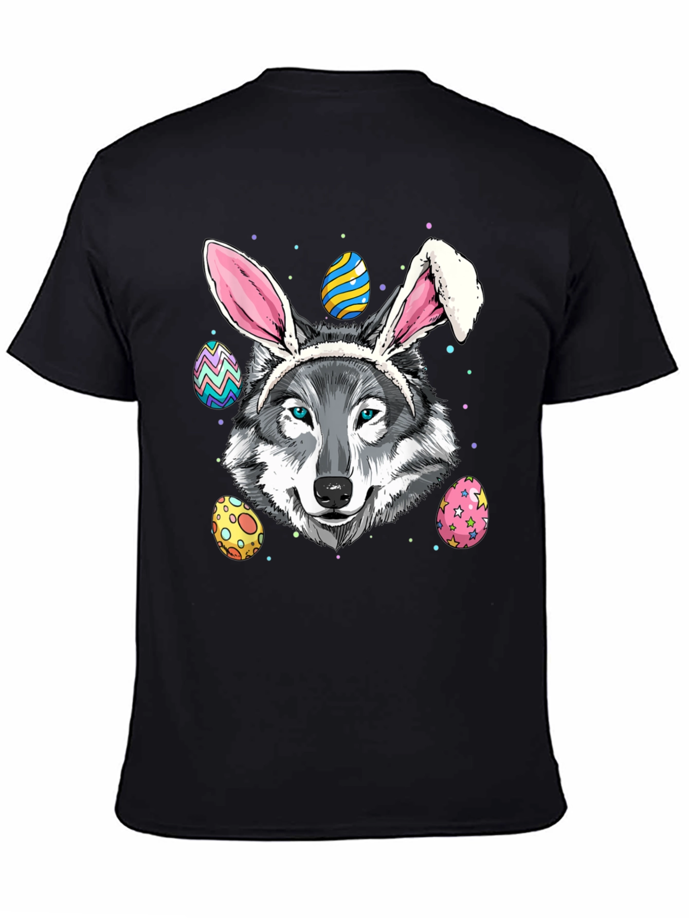 Easter Wolf T-Shirt Funny Easter Egg T-Shirt