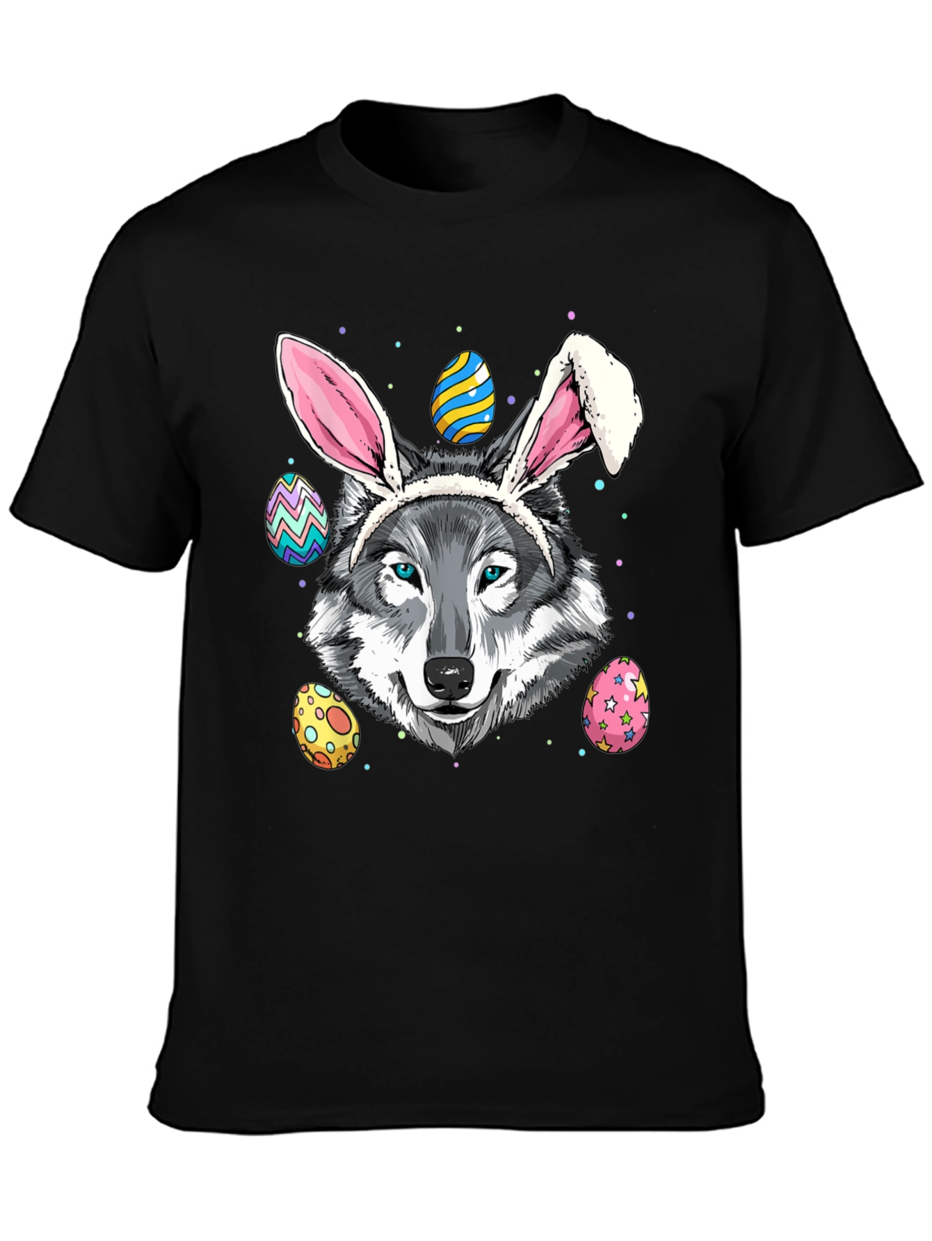 Easter Wolf T-Shirt Funny Easter Egg T-Shirt