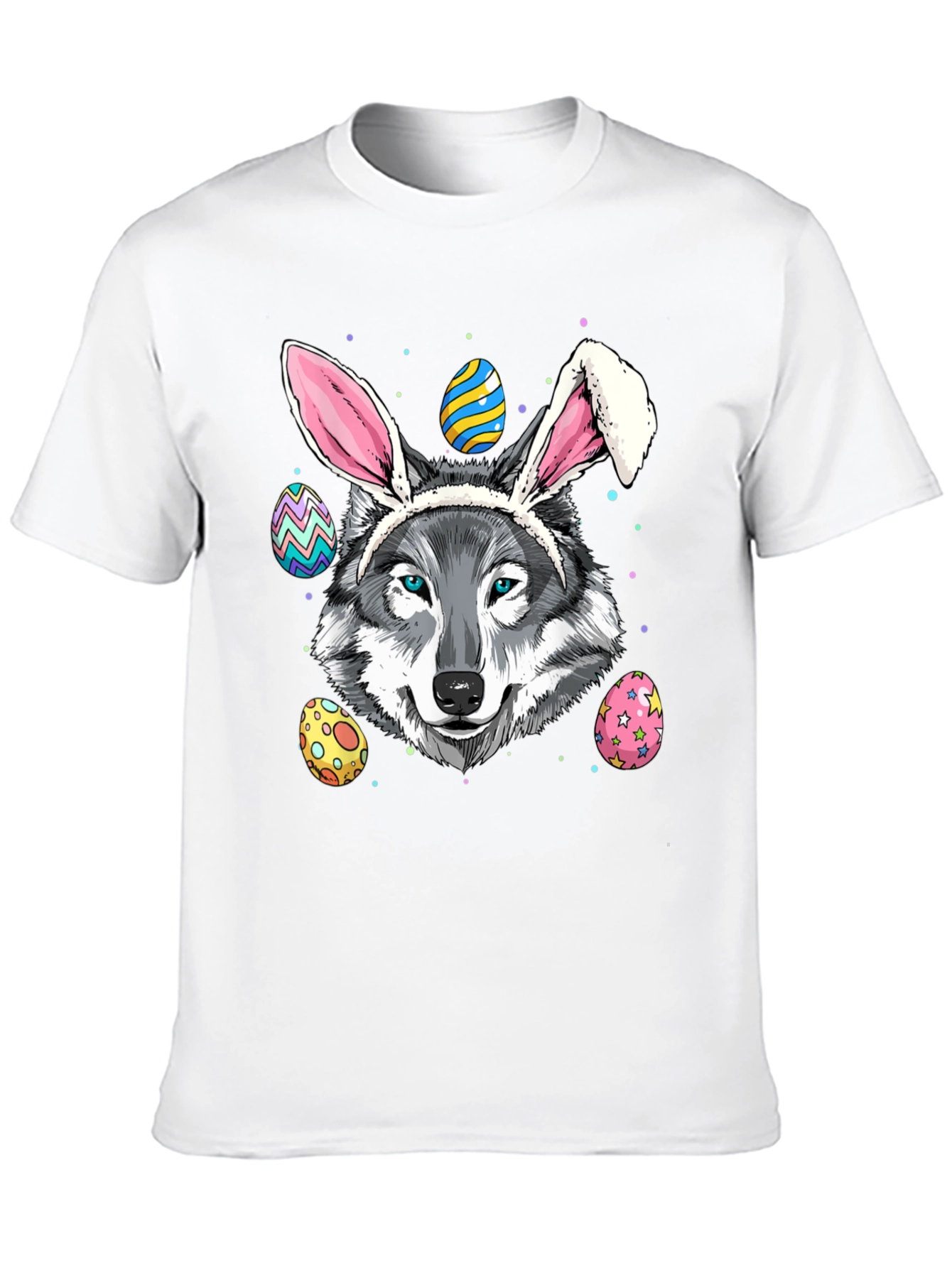 Easter Wolf T-Shirt Funny Easter Egg T-Shirt