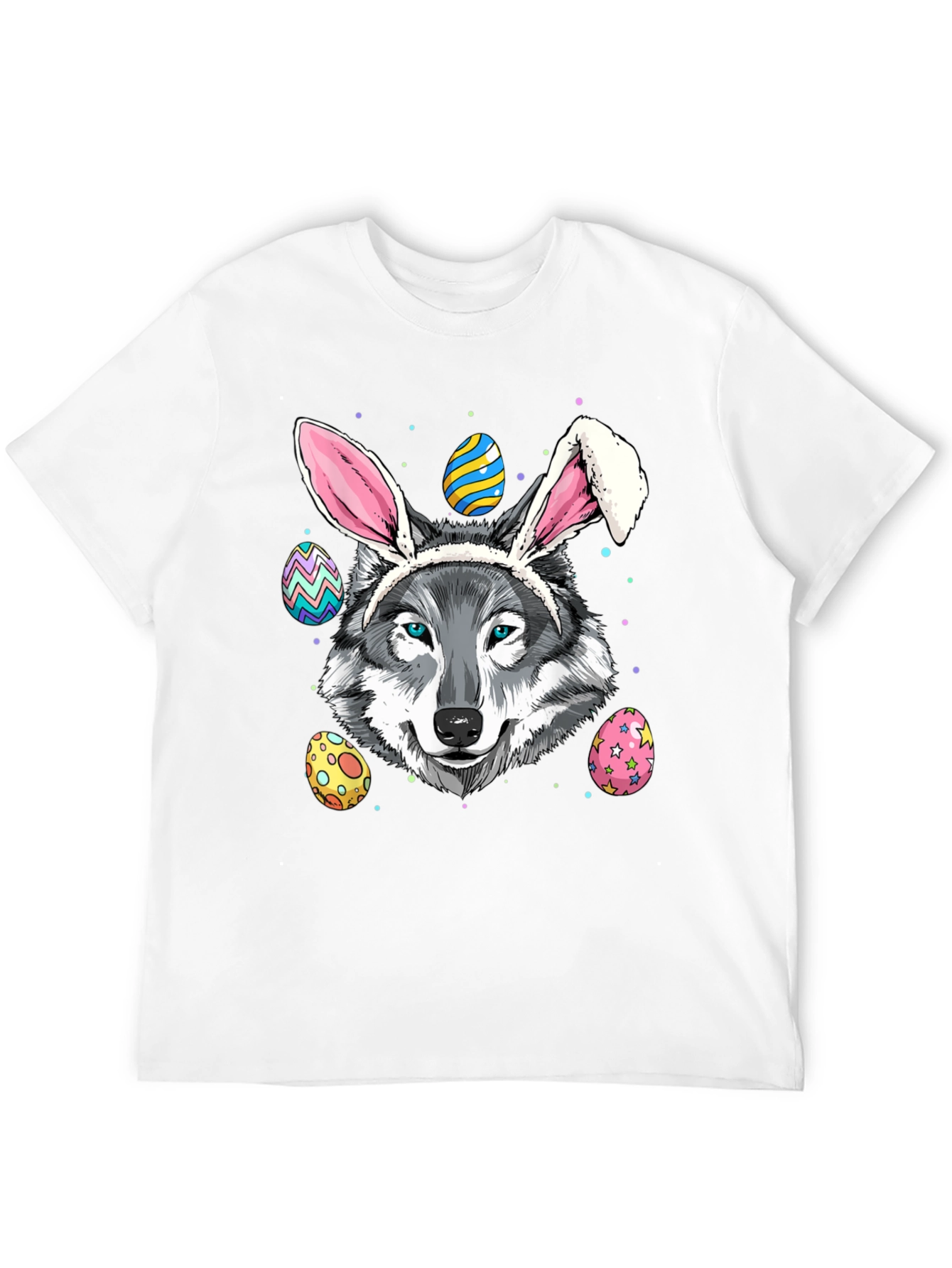 Easter Wolf T-Shirt Funny Easter Egg T-Shirt
