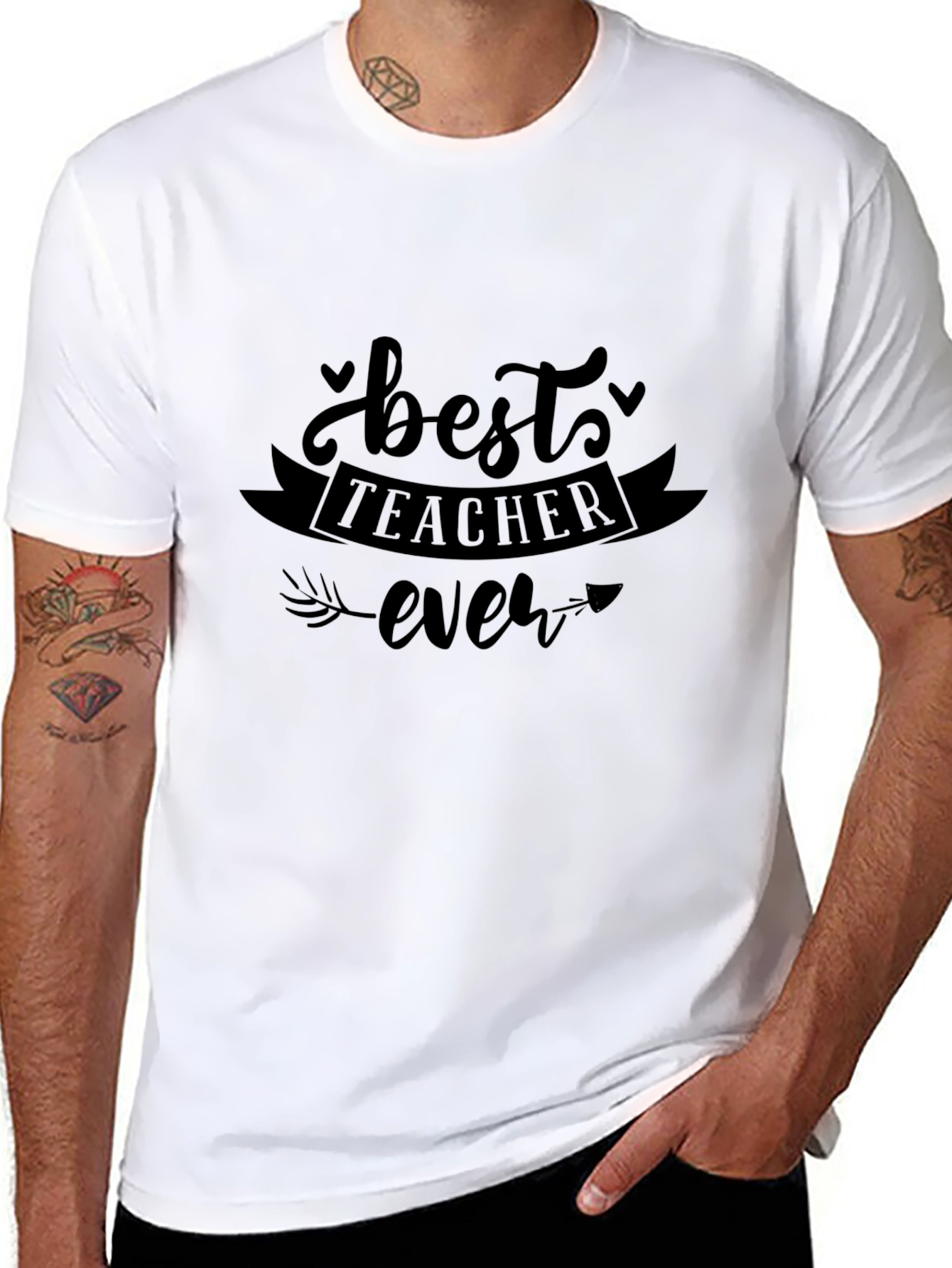 Best Teacher Ever Black T-Shirt