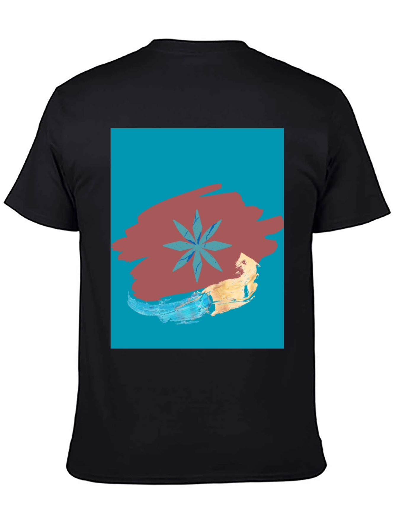 Abstract Star Graphic Tee - Modern Art T-Shirt