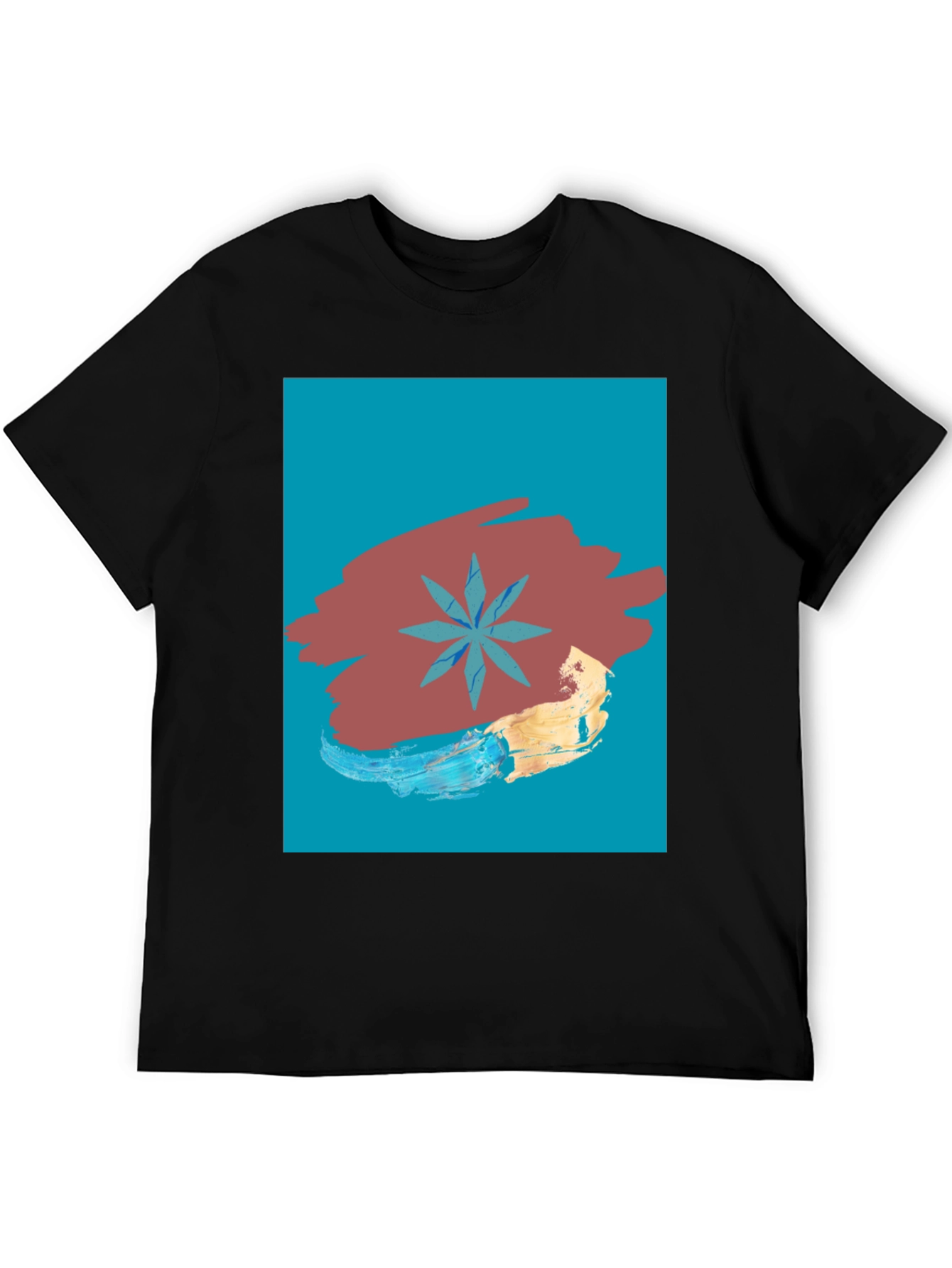 Abstract Star Graphic Tee - Modern Art T-Shirt