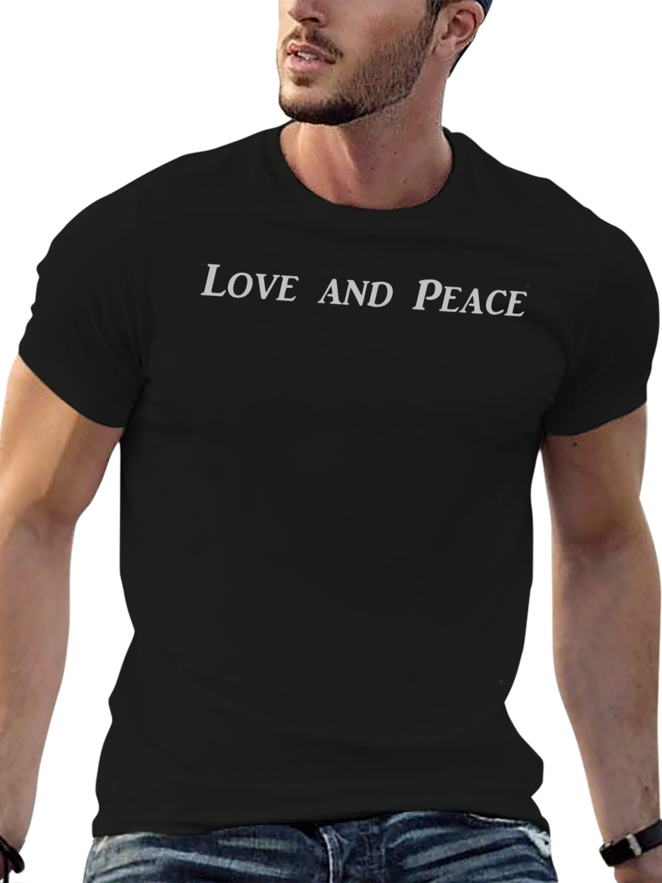 Love and Peace Graphic Tee - Casual Comfort