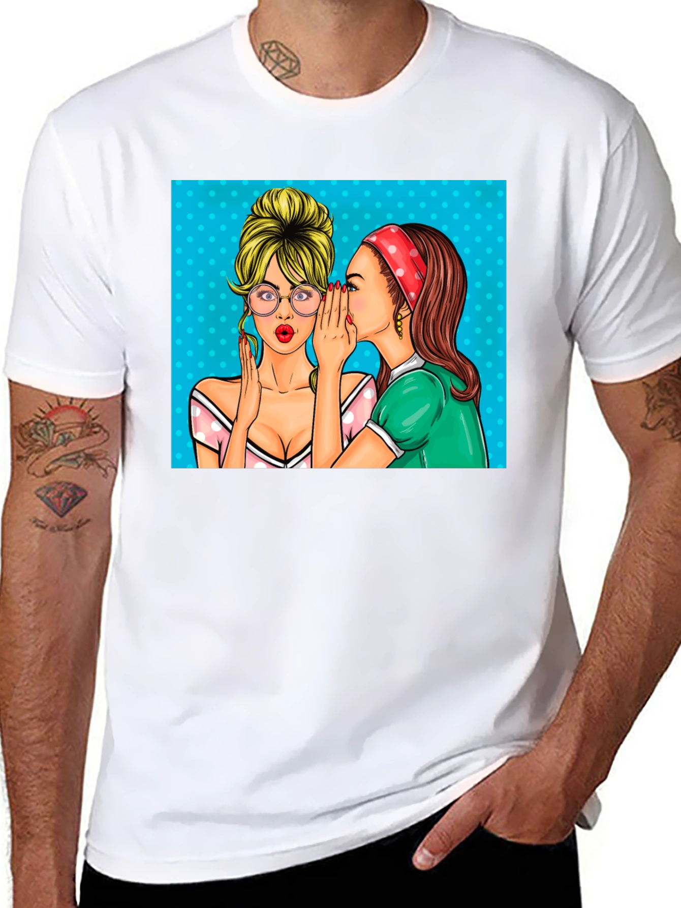 Gossip Girls Graphic Tee - Retro Pop Art T-Shirt