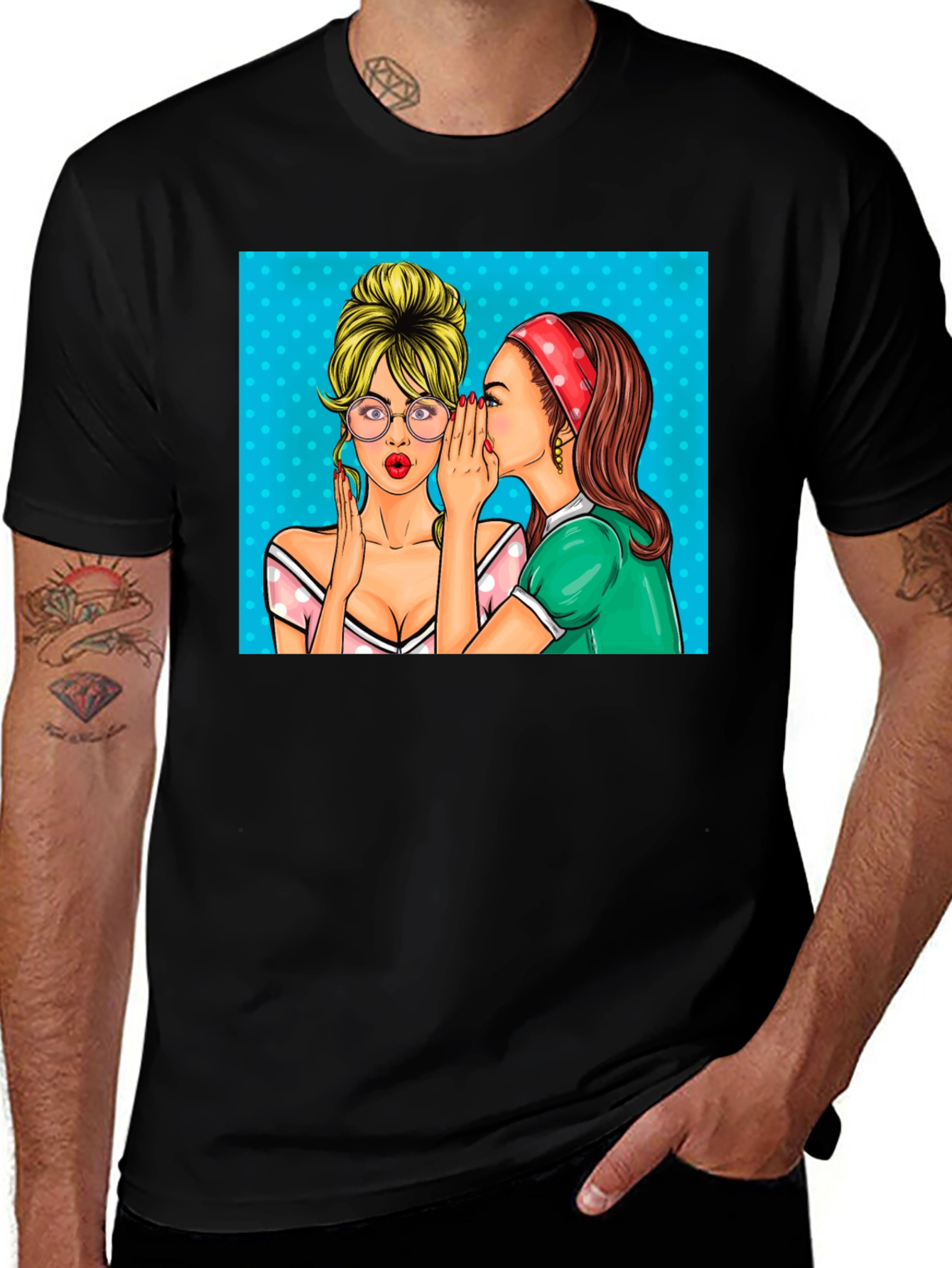 Gossip Girls Graphic Tee - Retro Pop Art T-Shirt