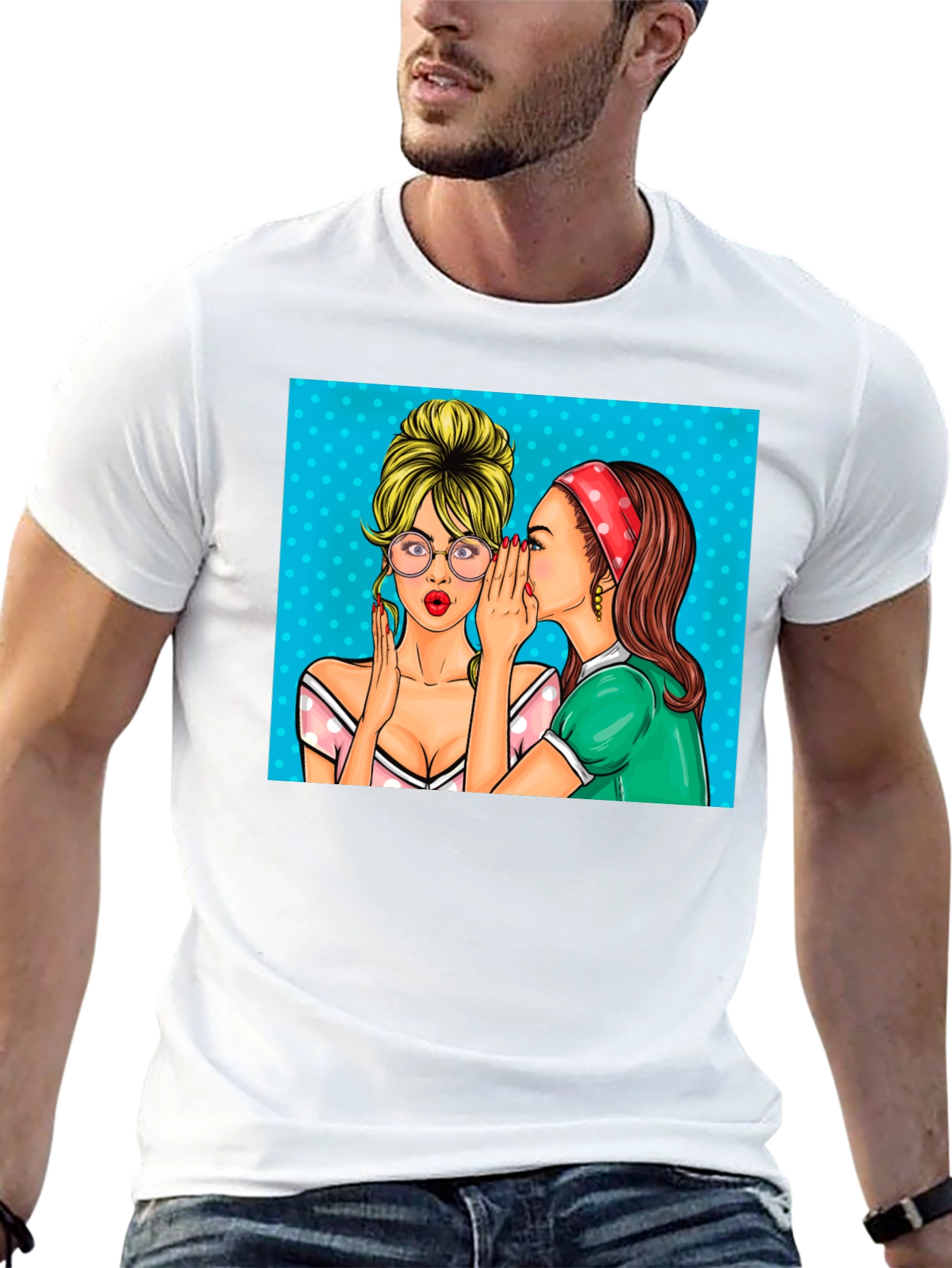 Gossip Girls Graphic Tee - Retro Pop Art T-Shirt