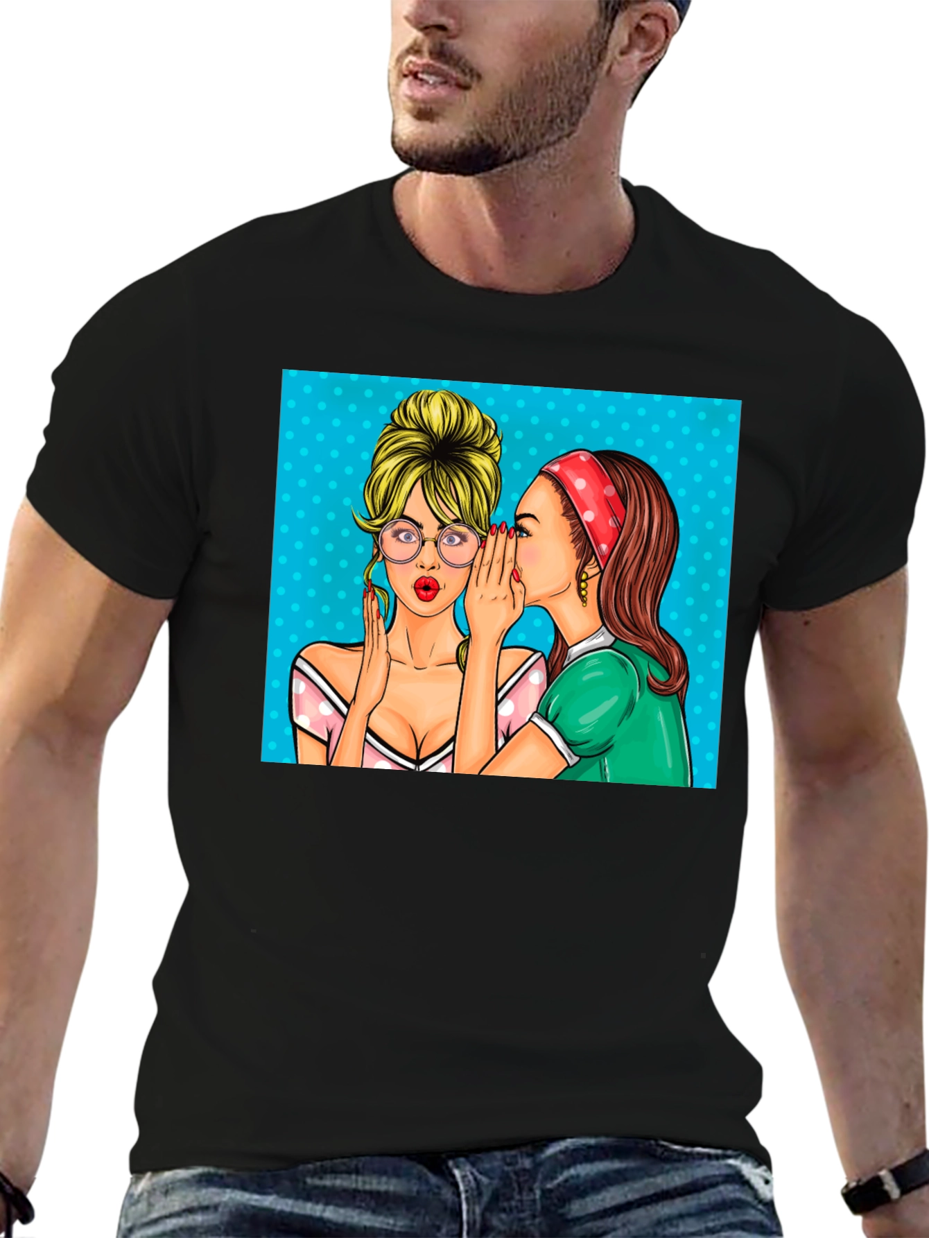 Gossip Girls Graphic Tee - Retro Pop Art T-Shirt