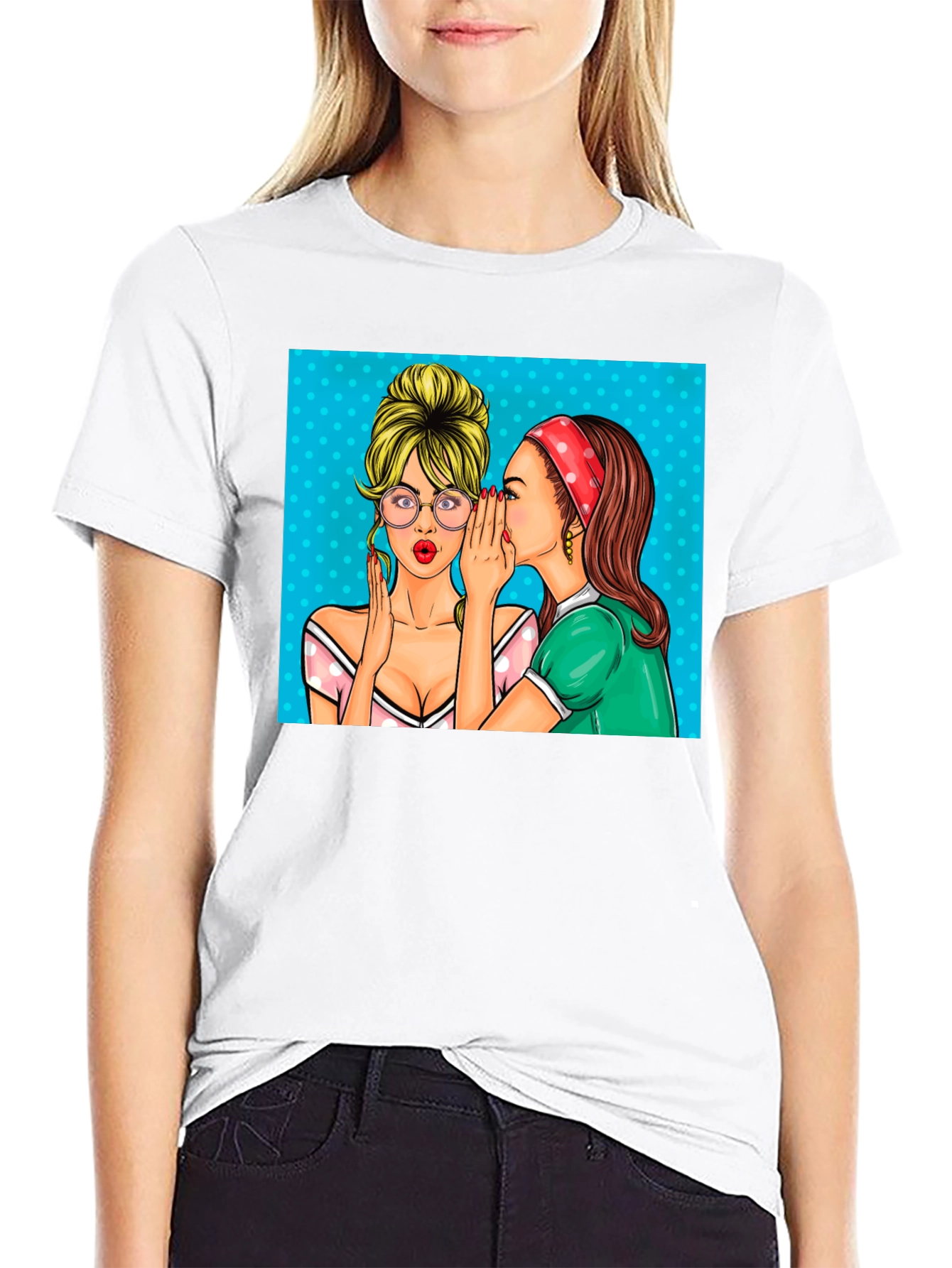Gossip Girls Graphic Tee - Retro Pop Art T-Shirt