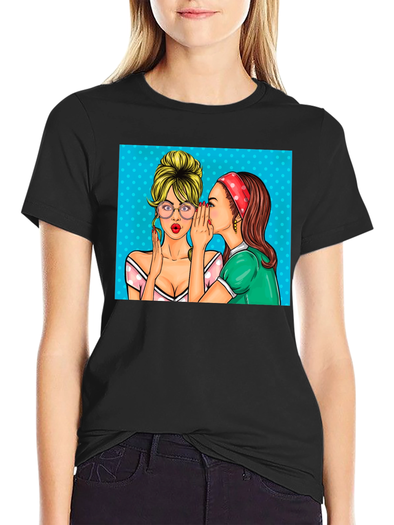 Gossip Girls Graphic Tee - Retro Pop Art T-Shirt