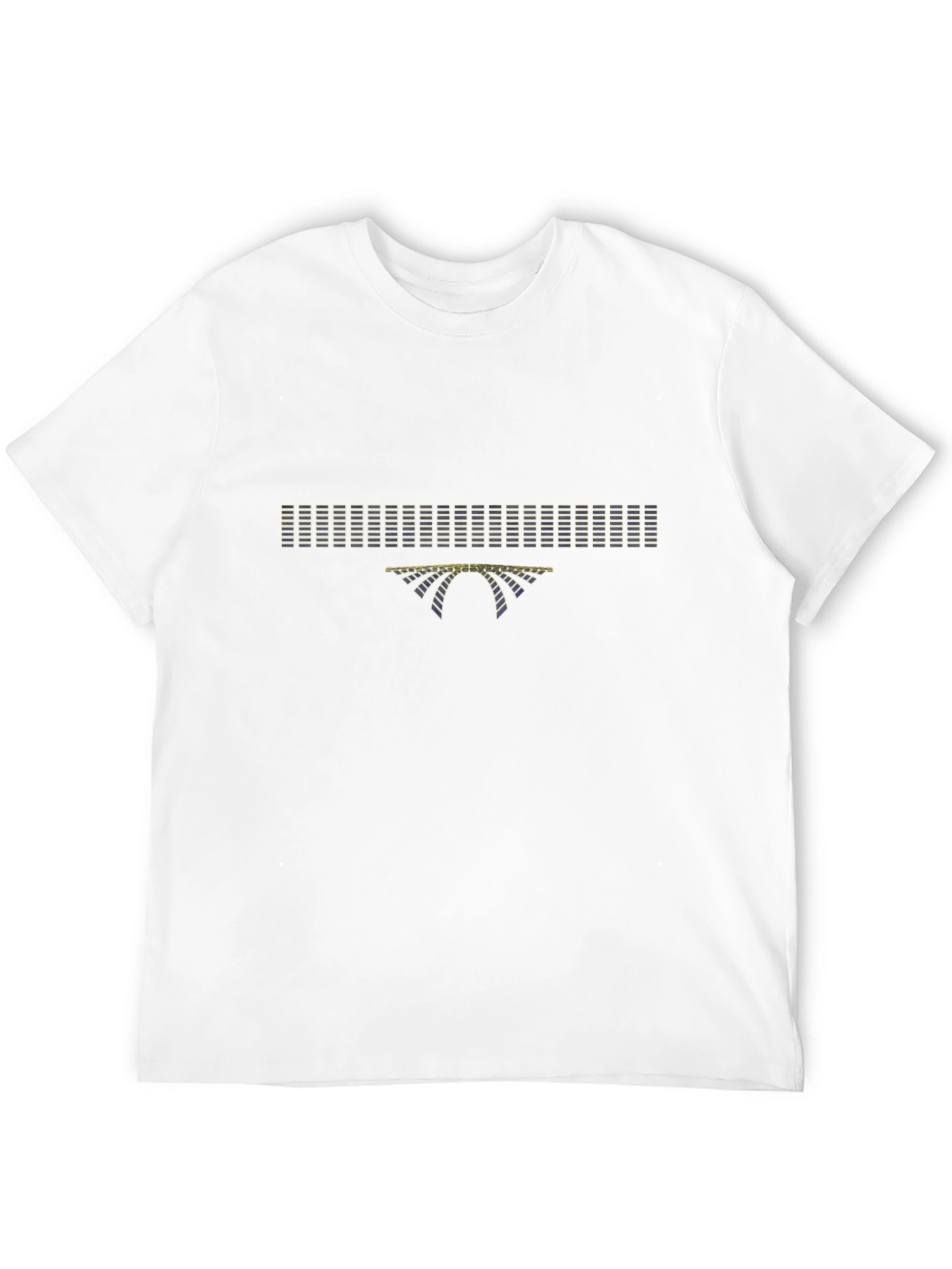 Graphic Bridge Design Black T-Shirt