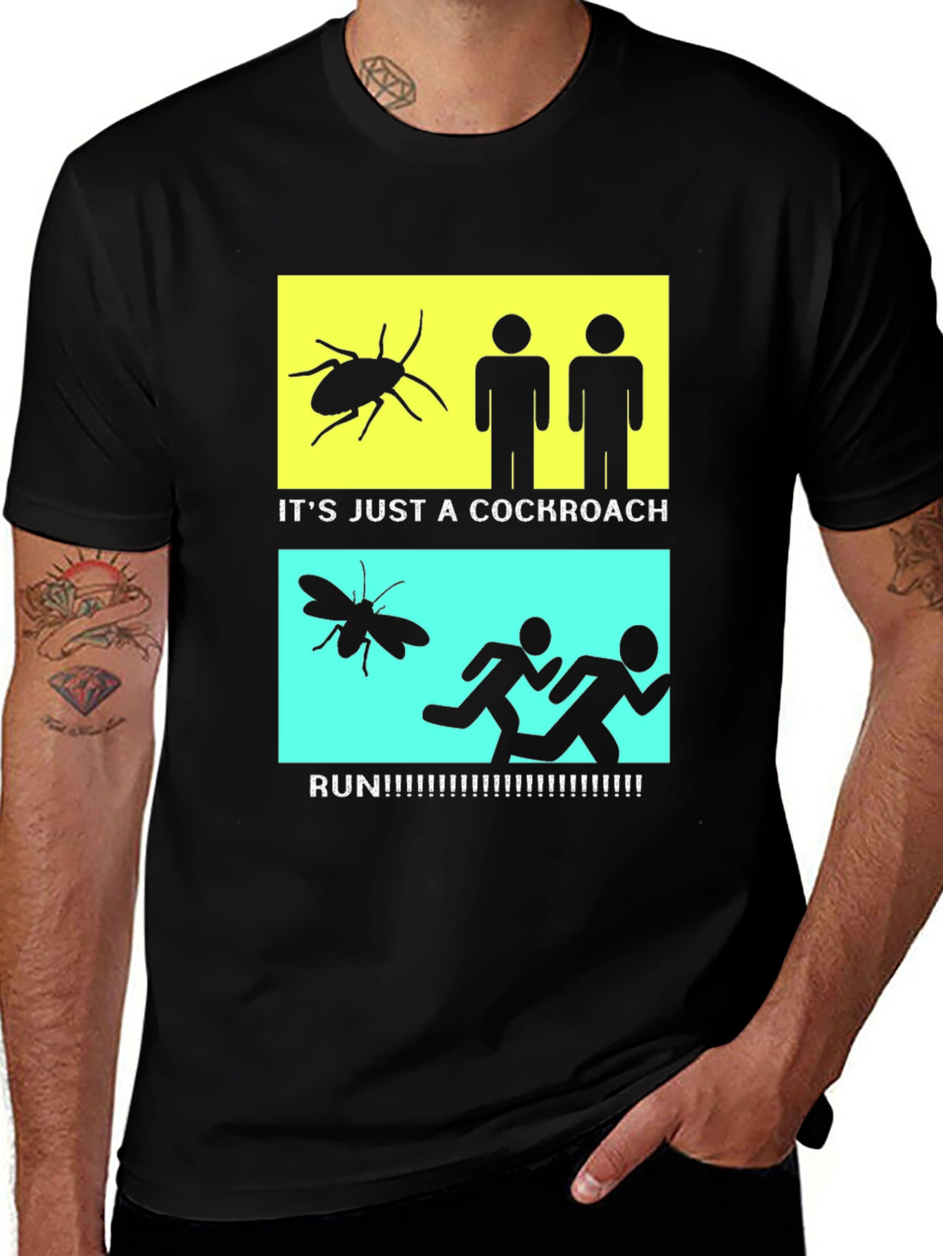 Cockroach Reaction Humor T-Shirt