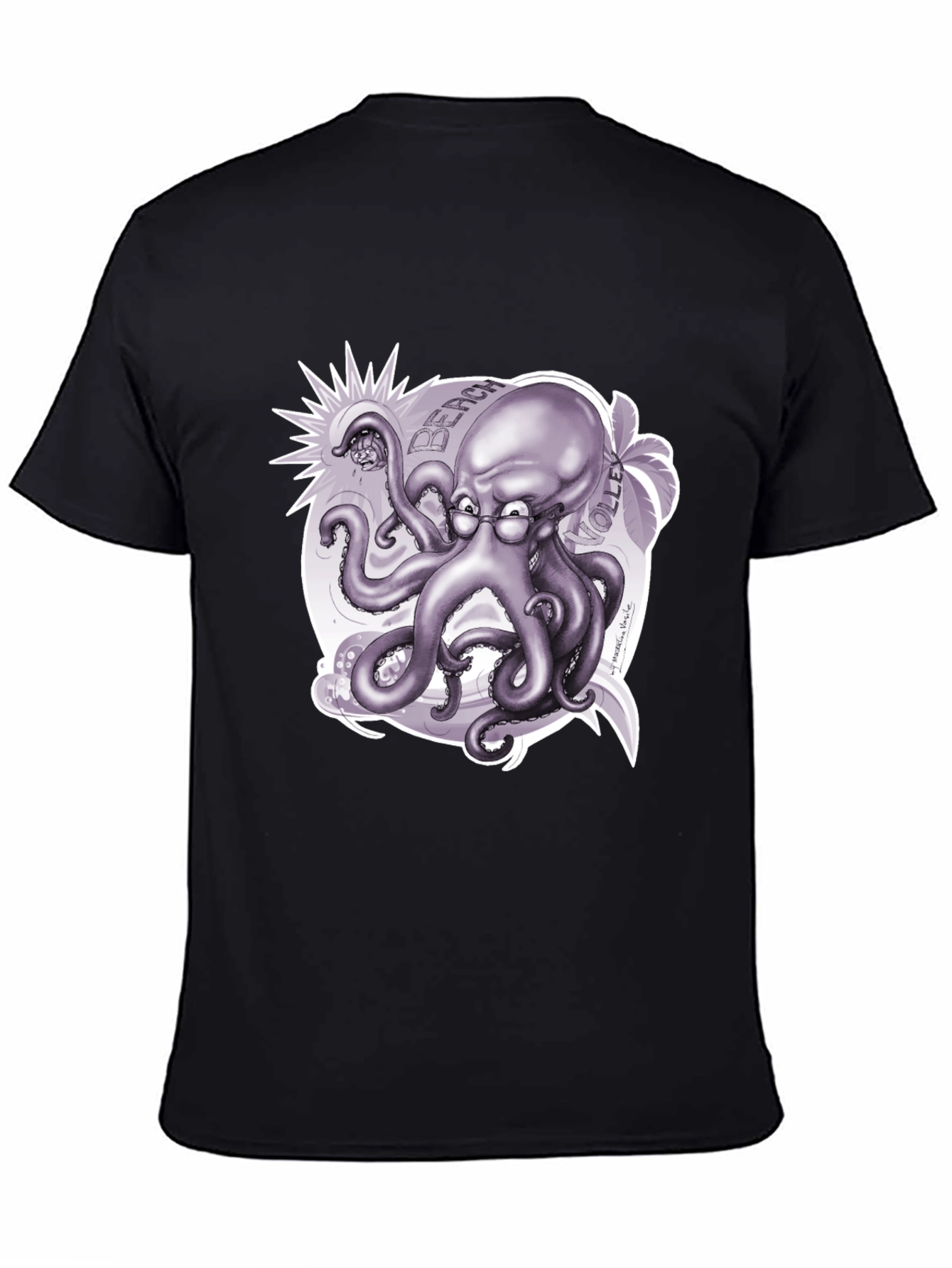 Octopus Beach Volleyball T-Shirt - Unique Design