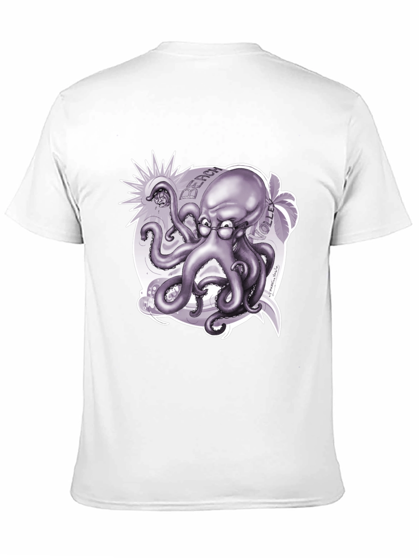 Octopus Beach Volleyball T-Shirt - Unique Design