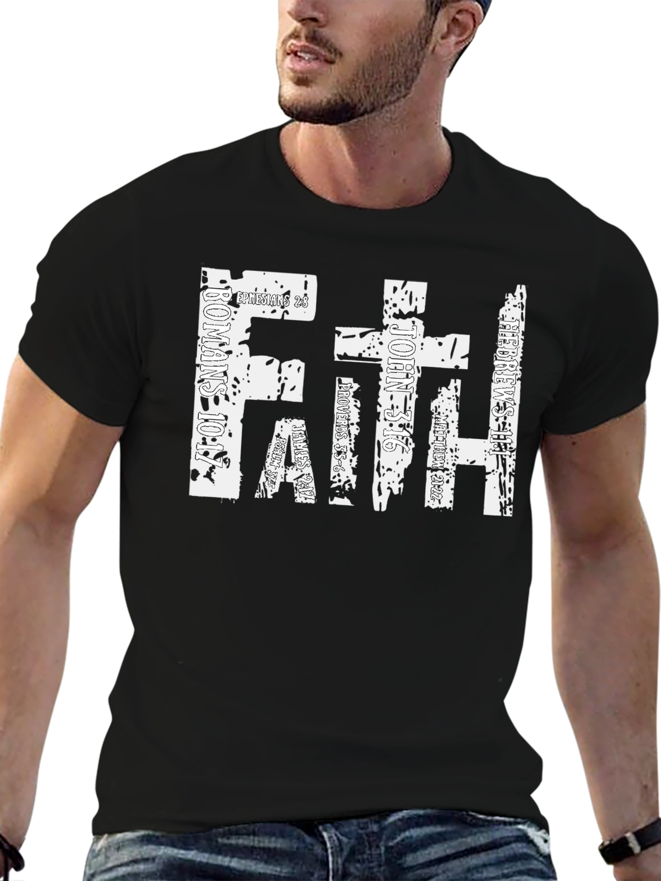 Faith Christian Verse T-Shirt - Religious Scripture Tee