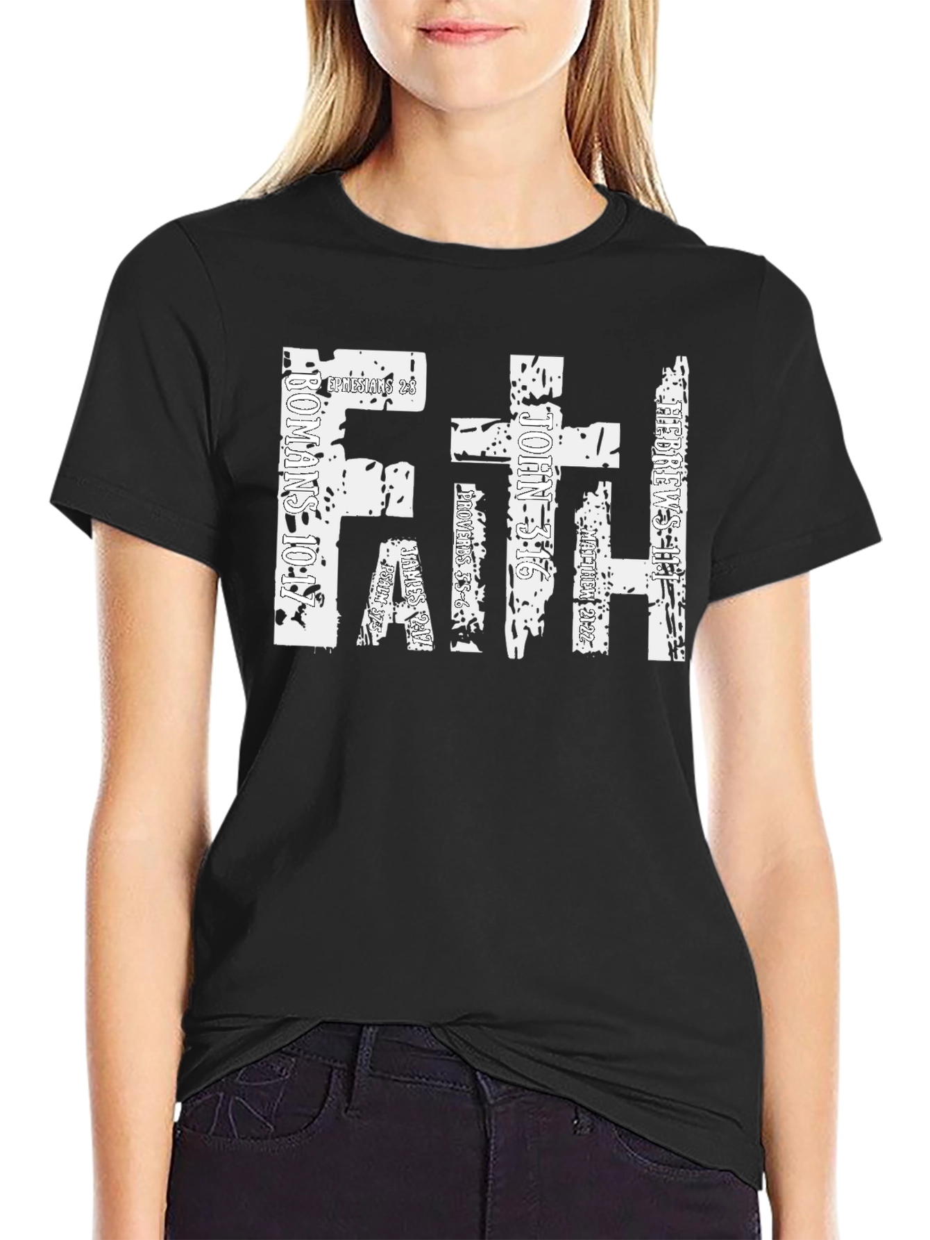 Faith Christian Verse T-Shirt - Religious Scripture Tee