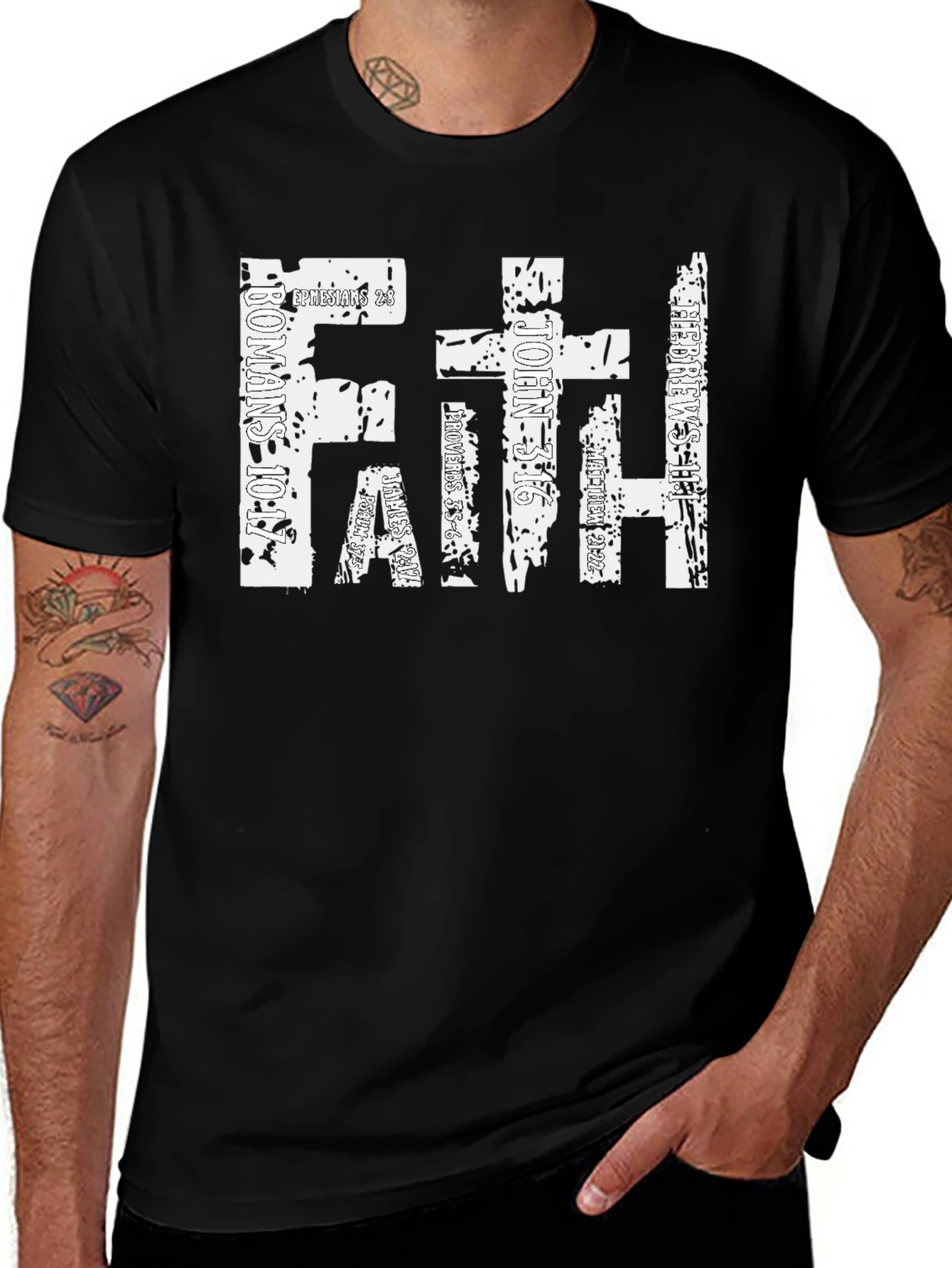 Faith Christian Verse T-Shirt - Religious Scripture Tee