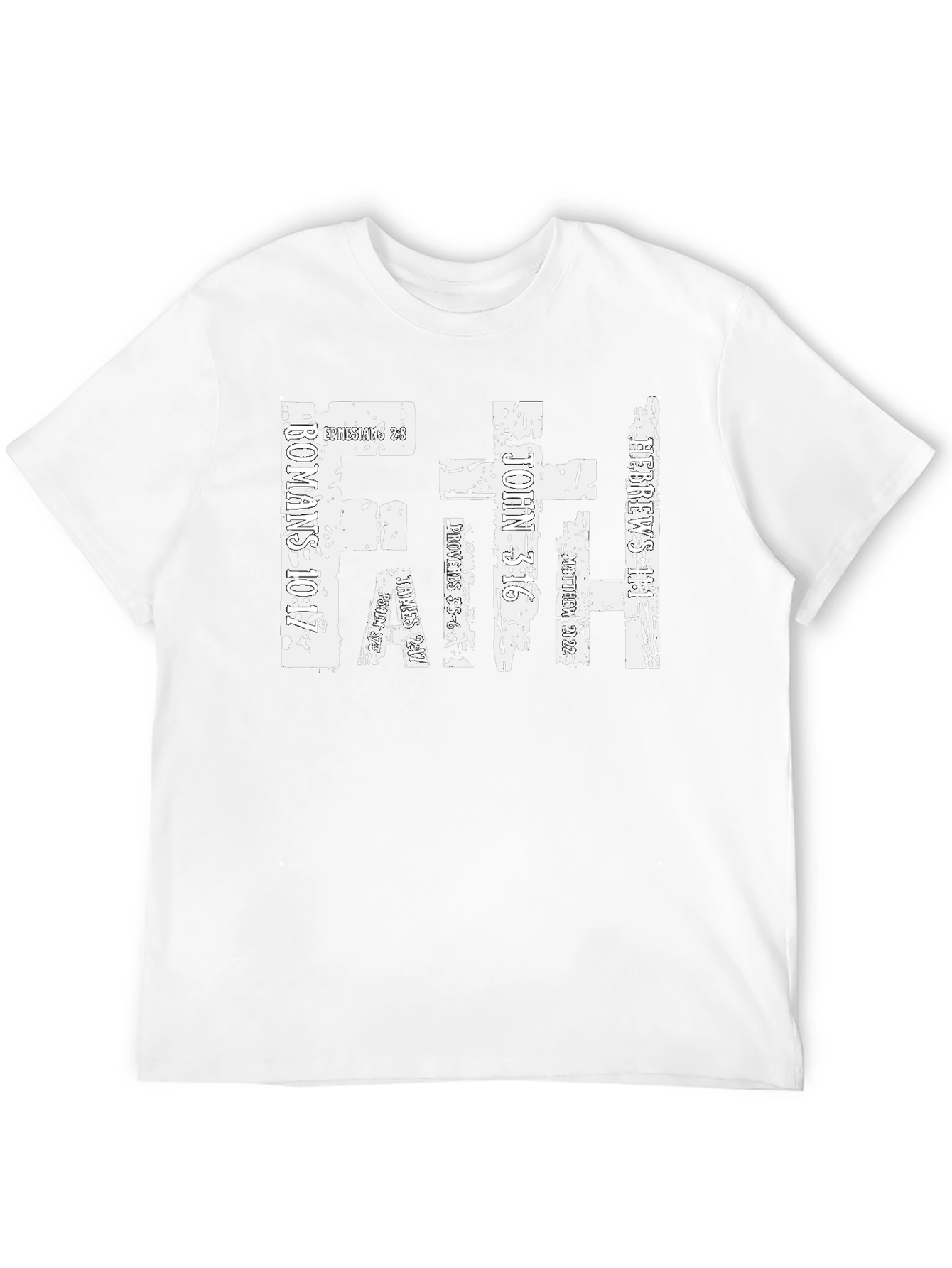 Faith Christian Verse T-Shirt - Religious Scripture Tee