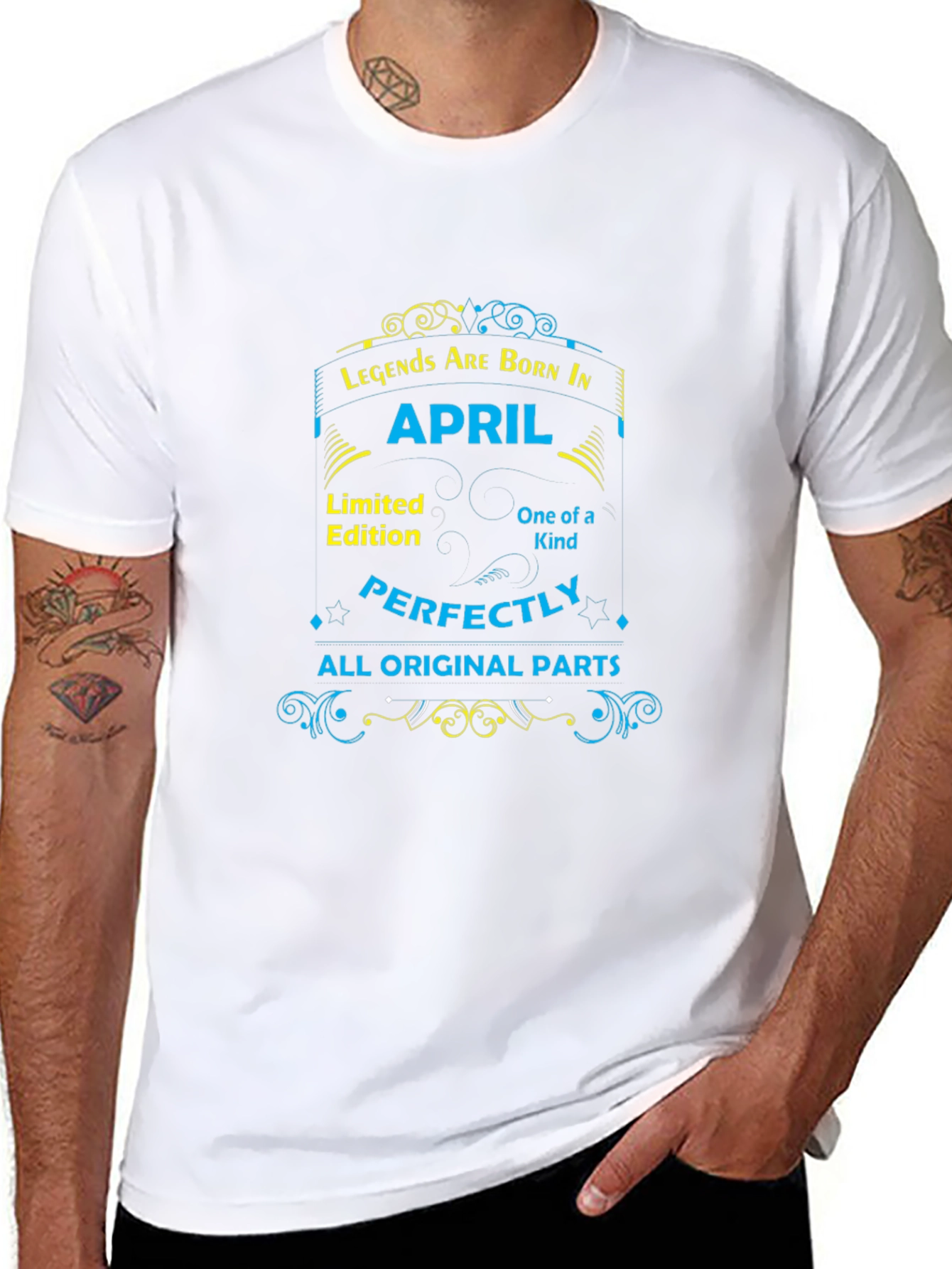 Legends Born in April Graphic T-Shirt