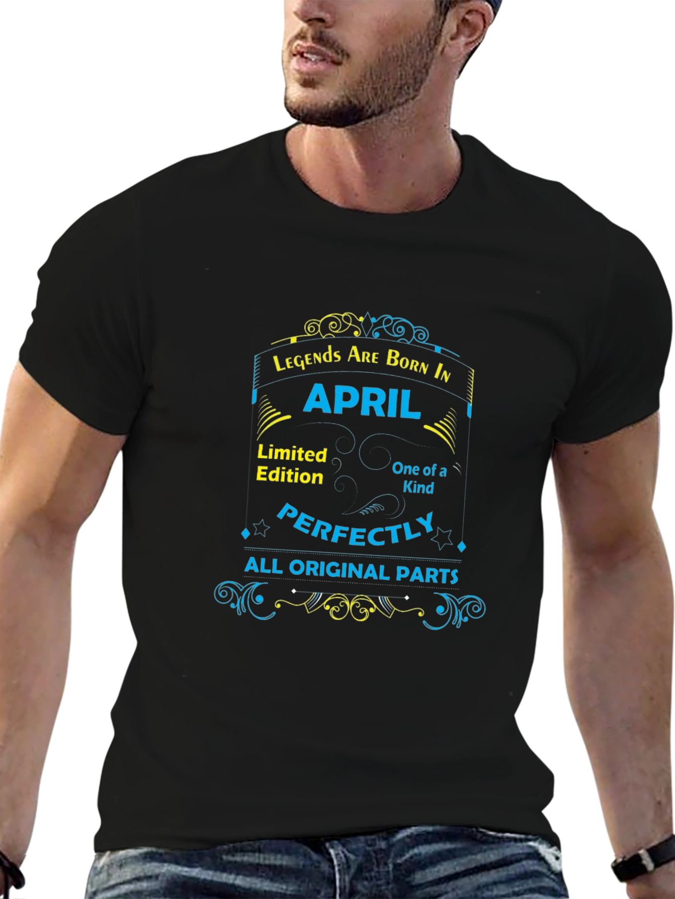 Legends Born in April Graphic T-Shirt
