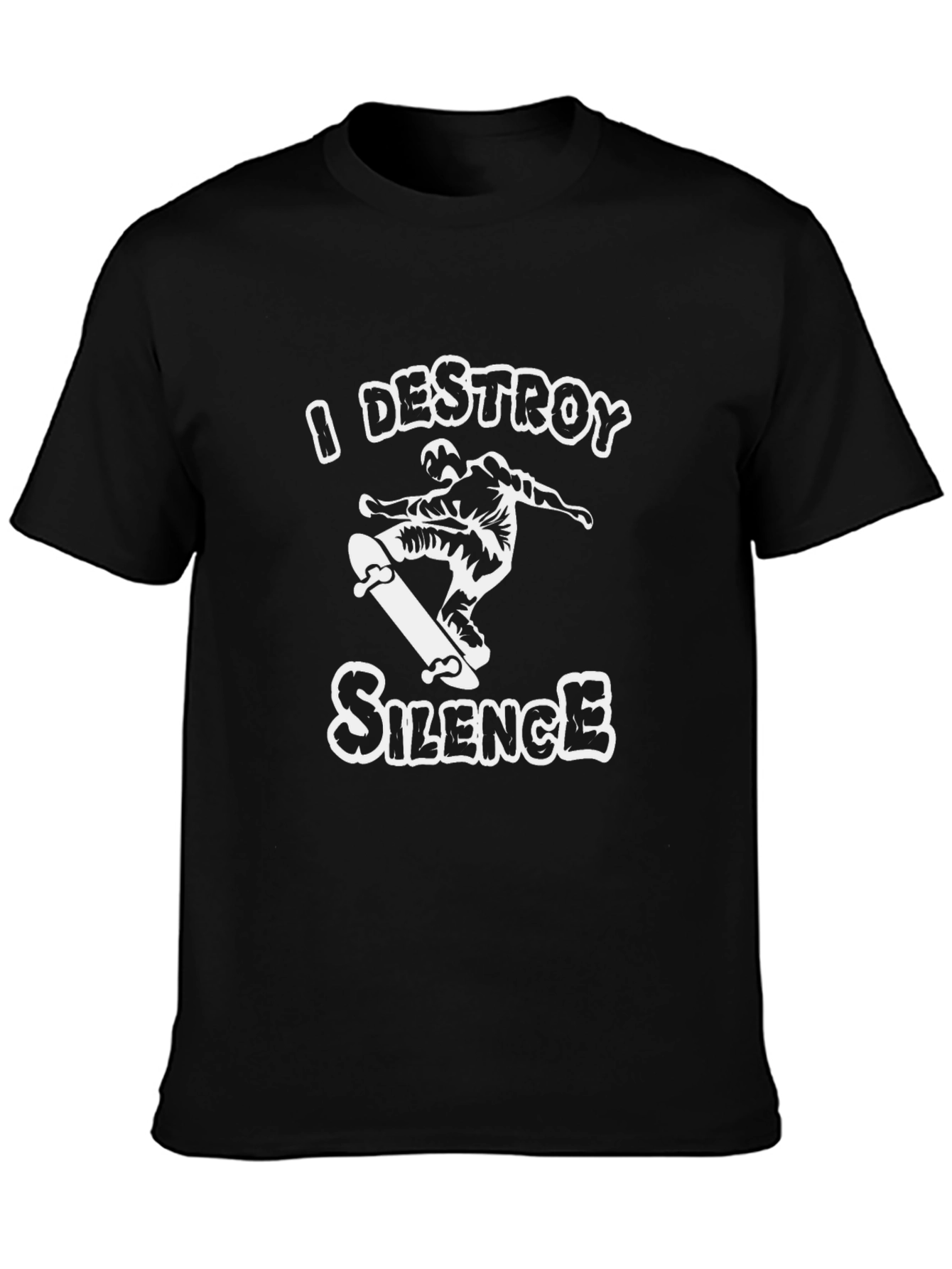 I Destroy Silence Skateboard T-Shirt