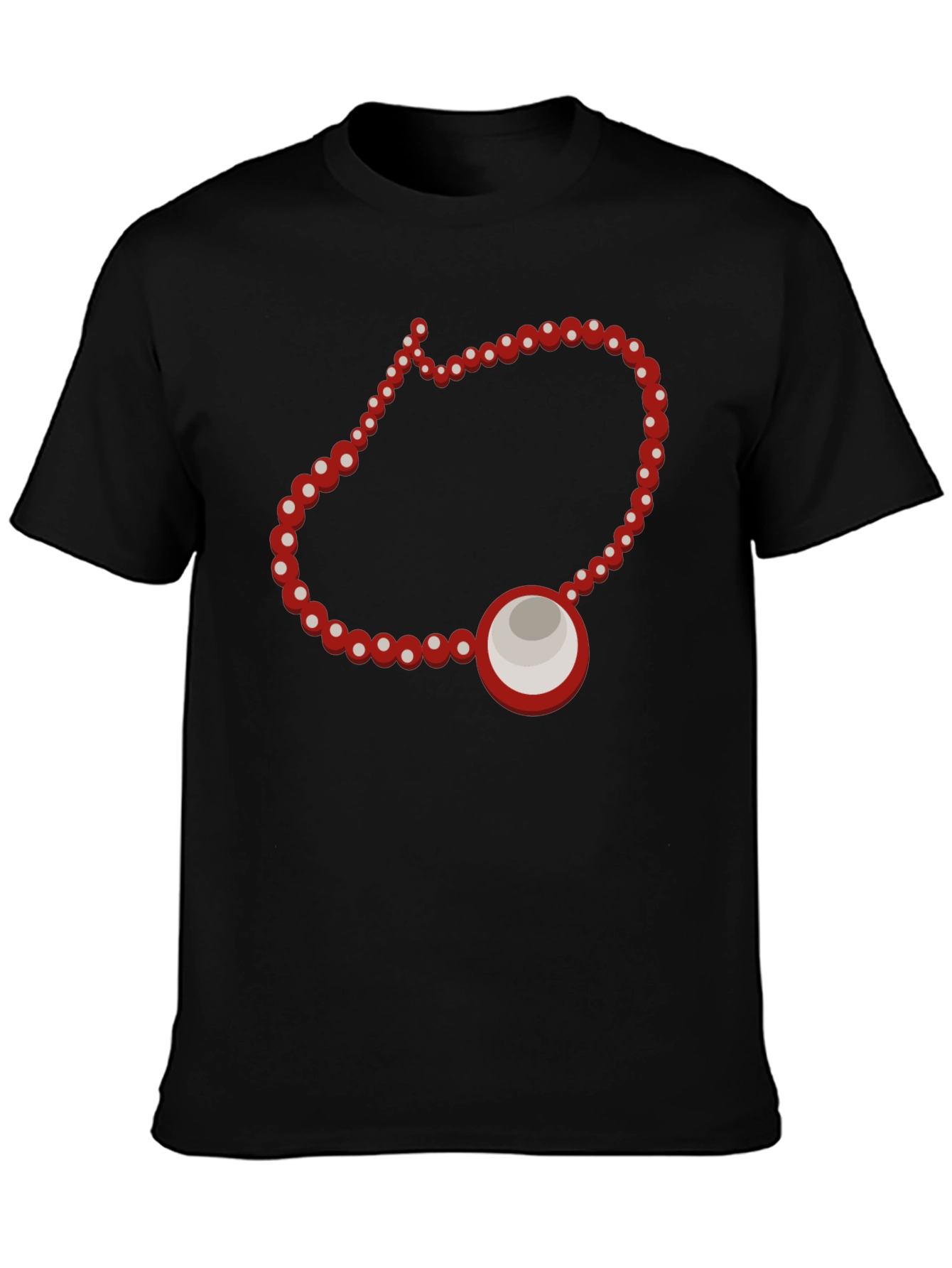Red Beaded Amulet T-Shirt