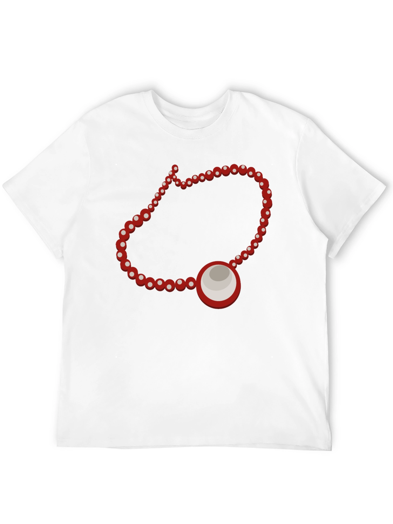 Red Beaded Amulet T-Shirt