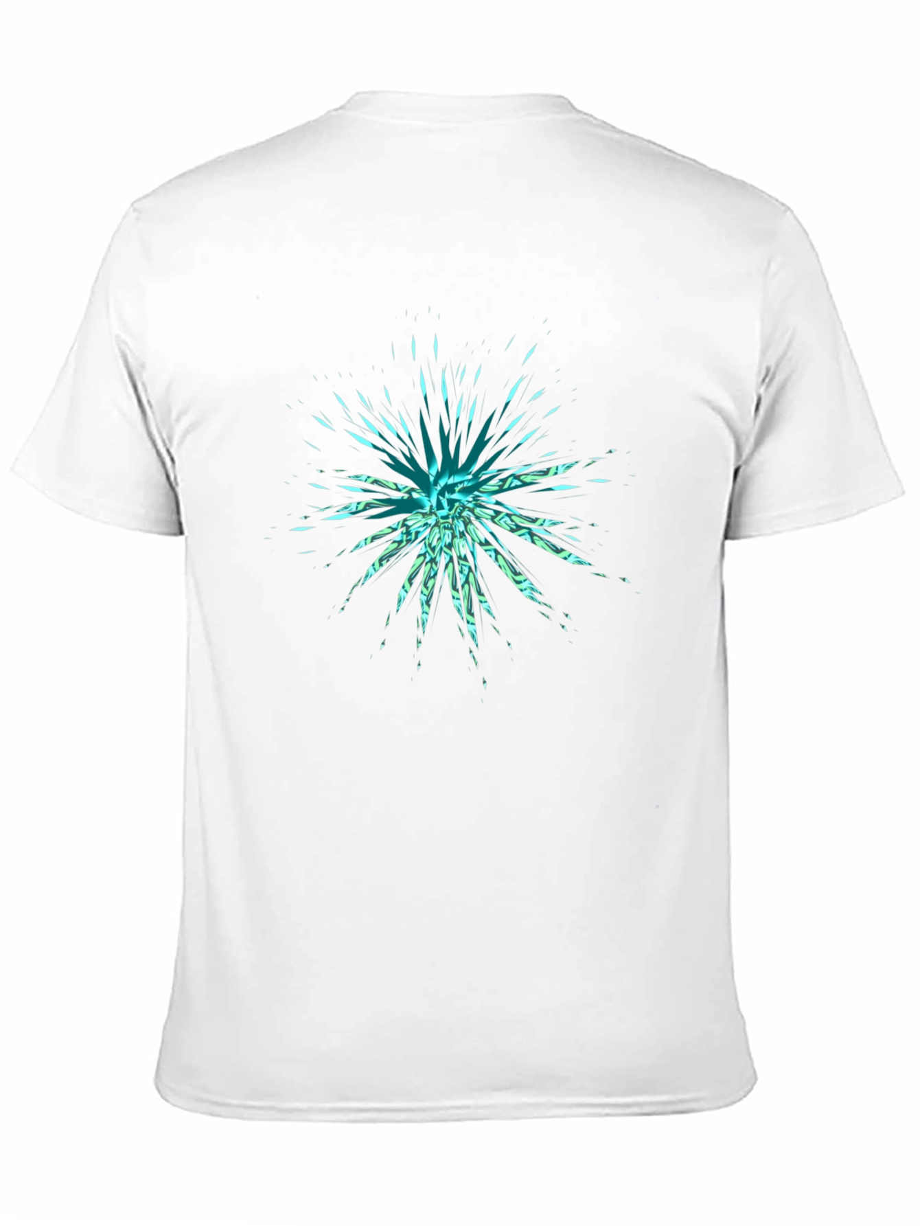Abstract Burst Black T-Shirt