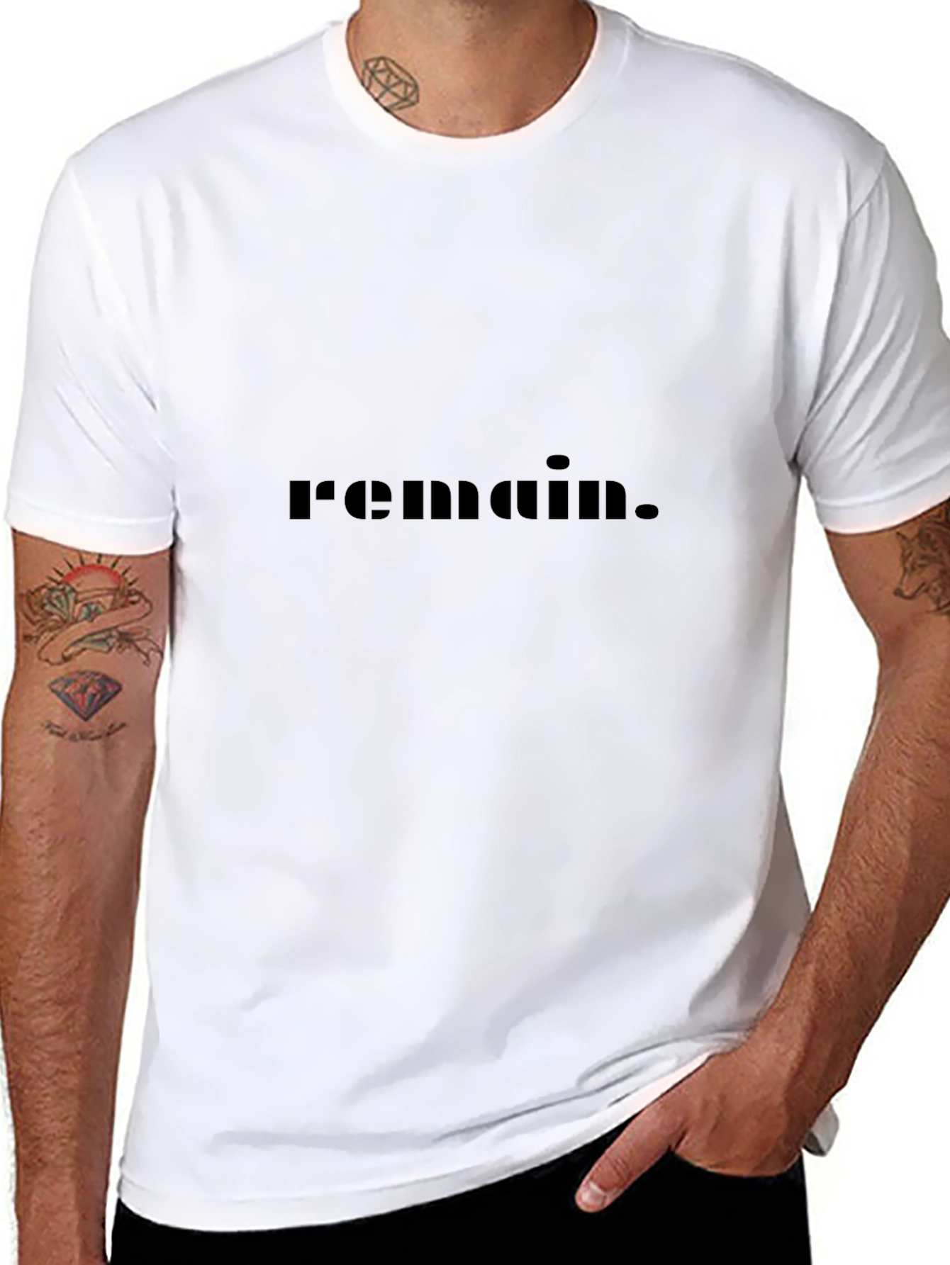Remain Black Graphic Tee