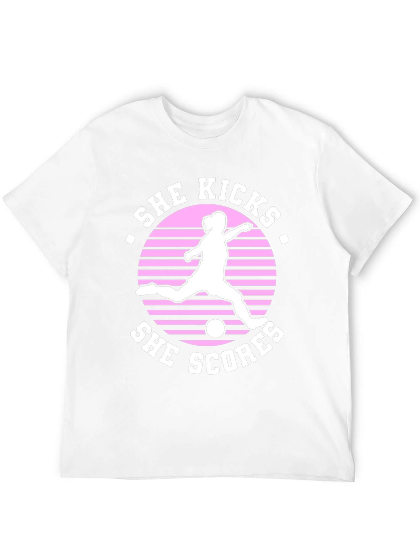 She Kicks She Scores Graphic T-Shirt